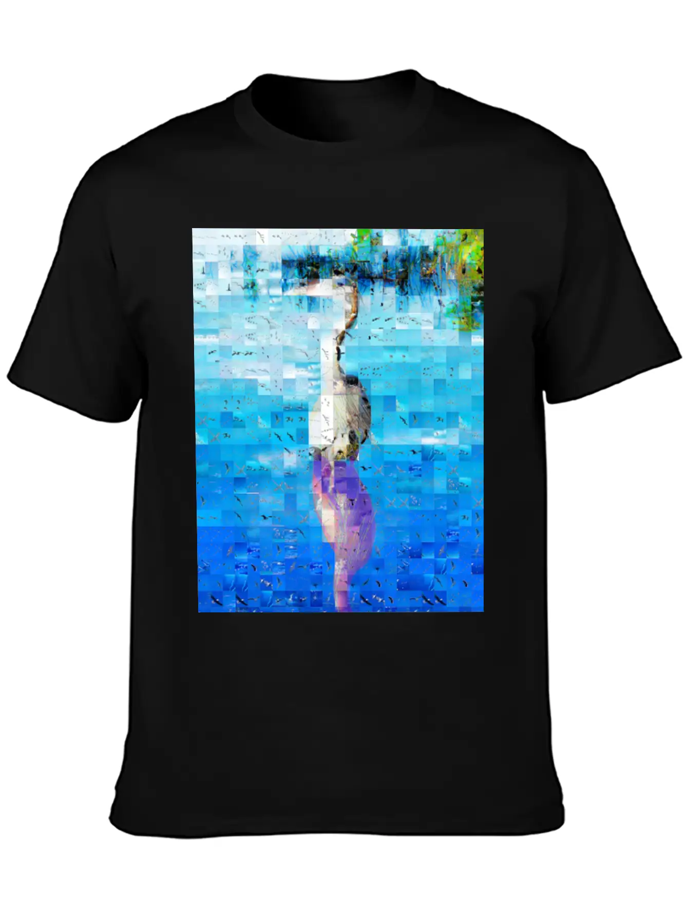 Great Blue Heron Ardea Herodias Timeless Short Sleeve Tee – Comfy And Minimalist Design