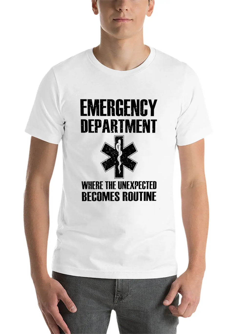 Great Emergency Department Saying Breathable Graphic T-Shirt – Perfect For Casual Days