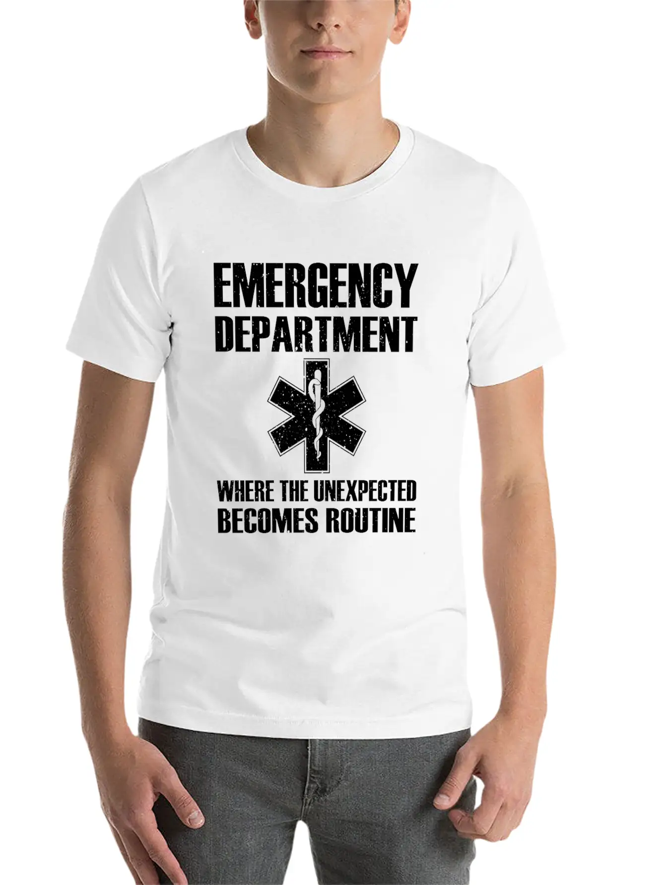 Great Emergency Department Saying Breathable Graphic T-Shirt – Perfect For Casual Days