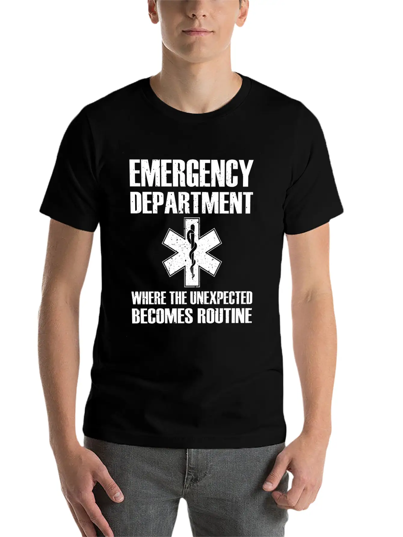 Great Emergency Department Saying Breathable Graphic T-Shirt – Perfect For Casual Days