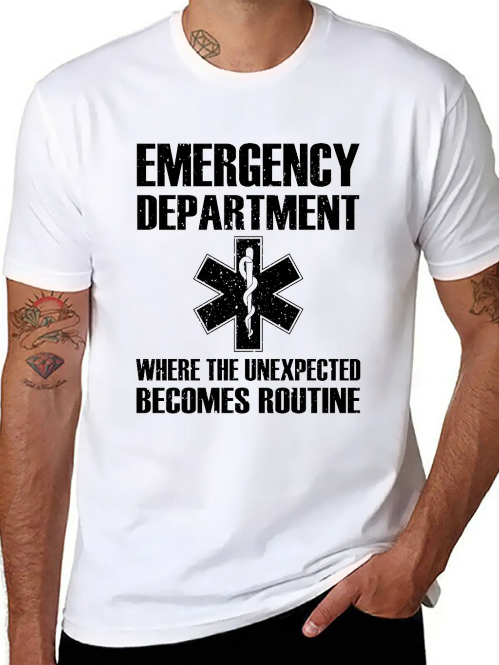 Great Emergency Department Saying Breathable Graphic T-Shirt – Perfect For Casual Days