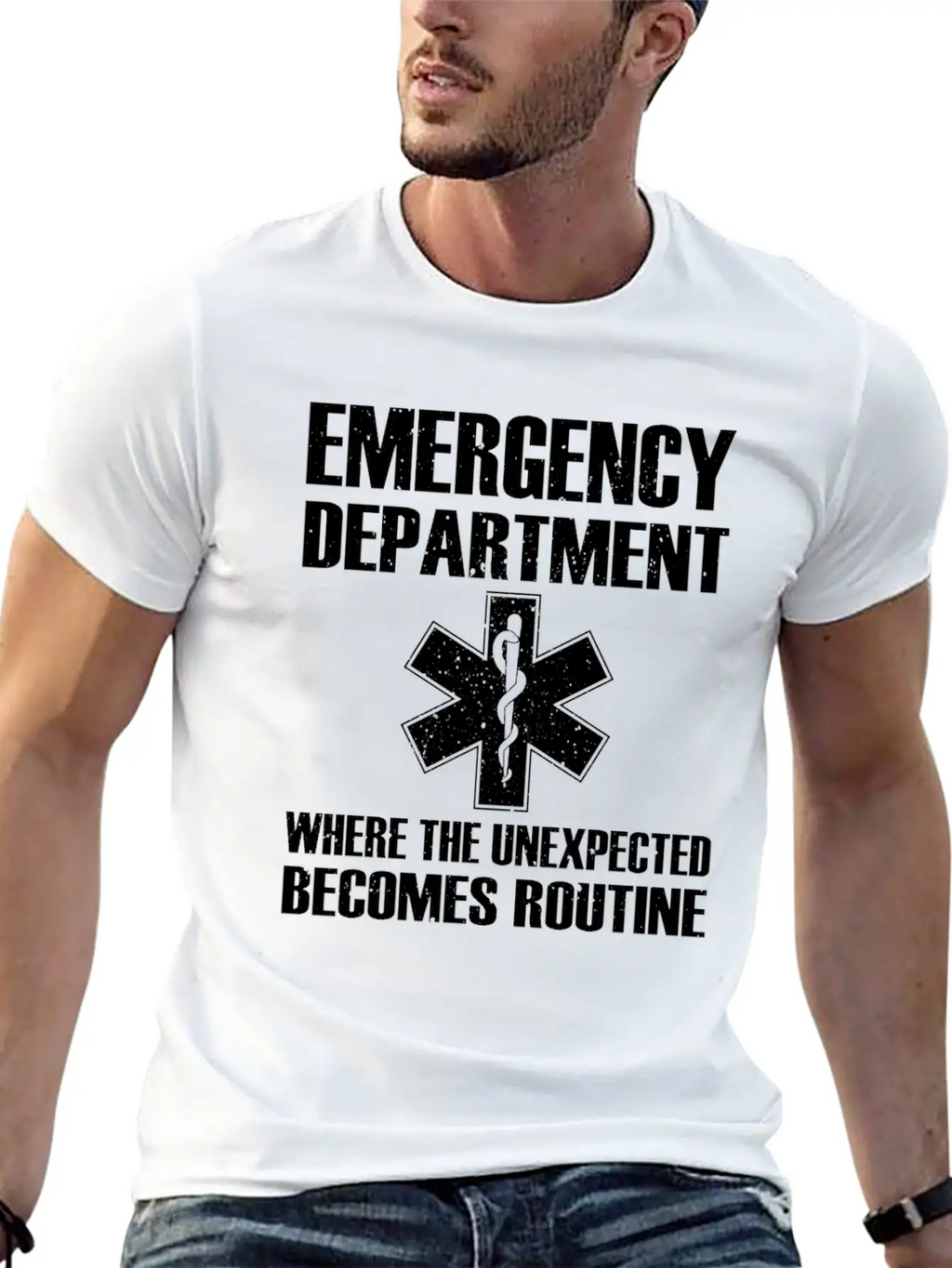 Great Emergency Department Saying Breathable Graphic T-Shirt – Perfect For Casual Days