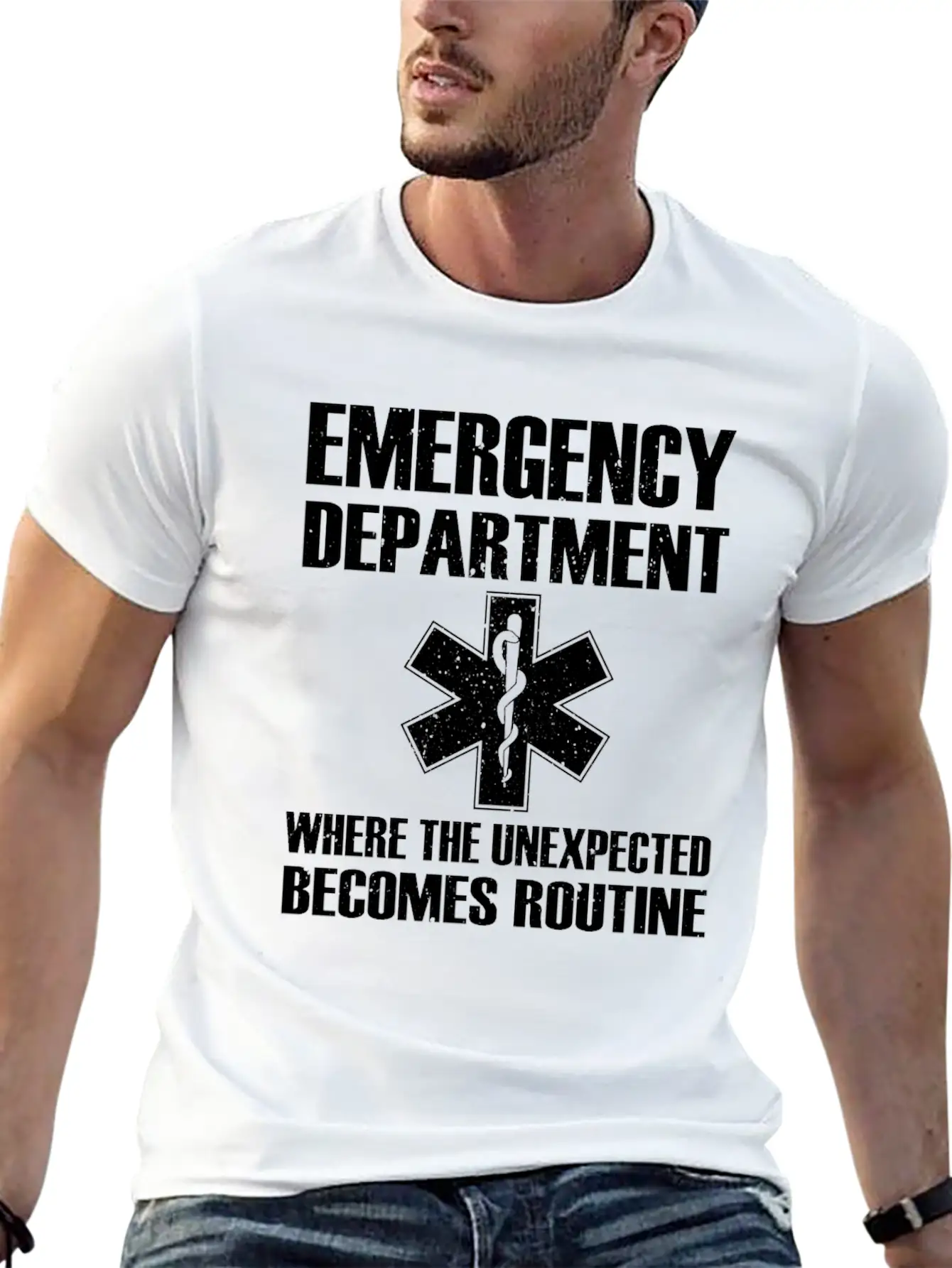 Great Emergency Department Saying Breathable Graphic T-Shirt – Perfect For Casual Days