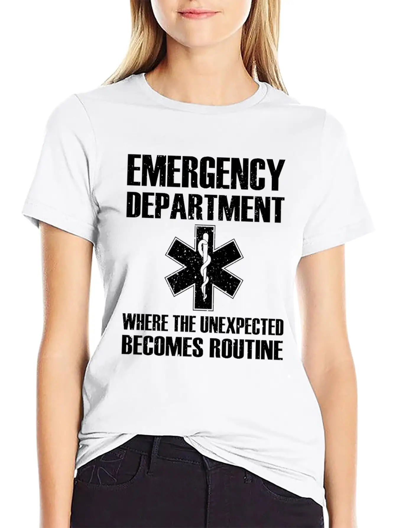 Great Emergency Department Saying Breathable Graphic T-Shirt – Perfect For Casual Days
