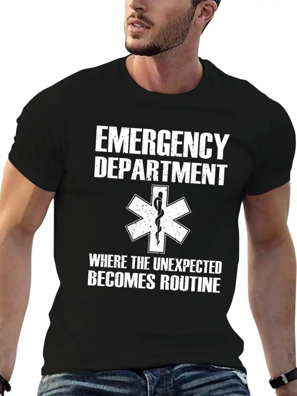 Great Emergency Department Saying Breathable Graphic T-Shirt – Perfect For Casual Days