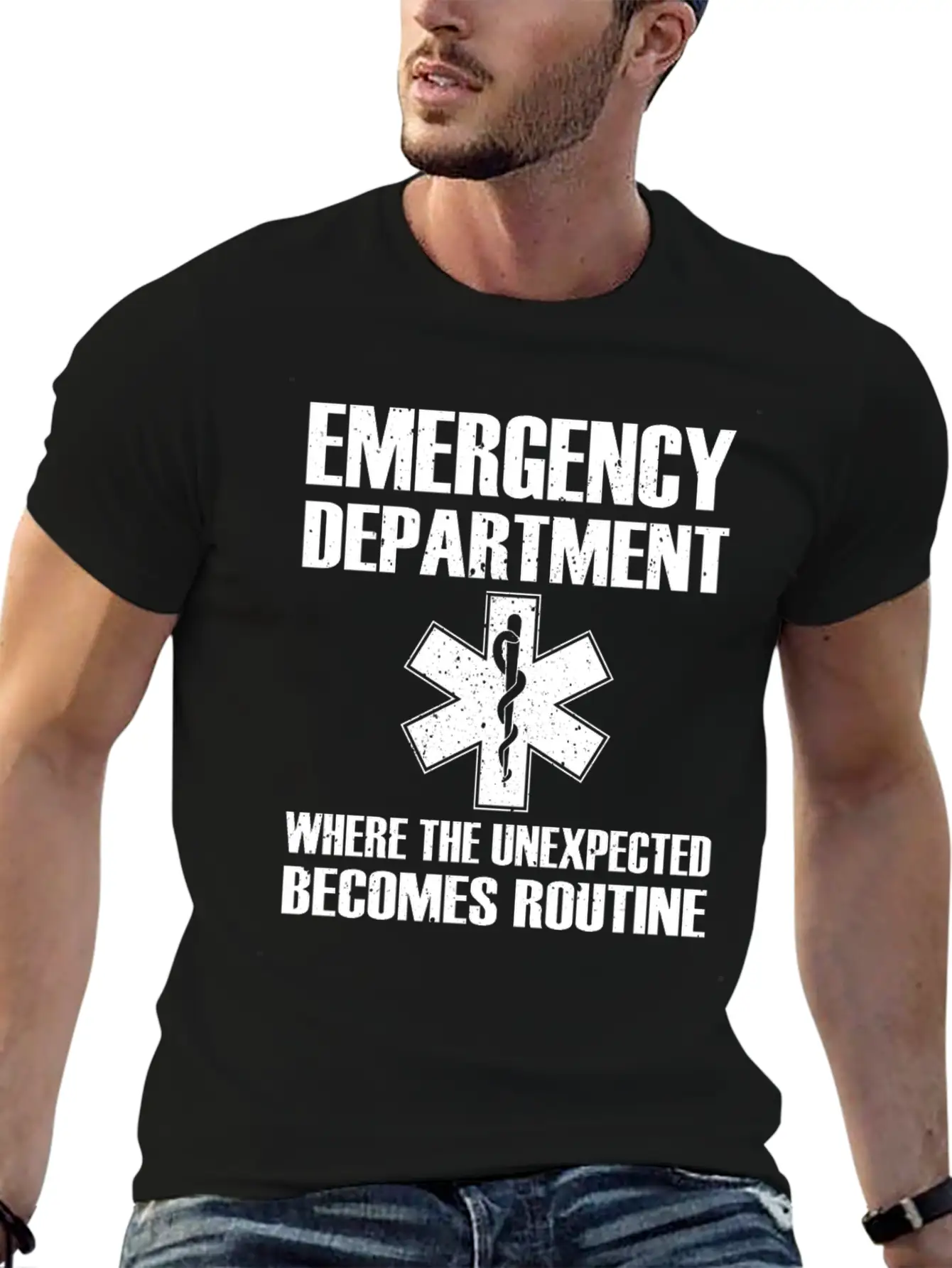 Great Emergency Department Saying Breathable Graphic T-Shirt – Perfect For Casual Days