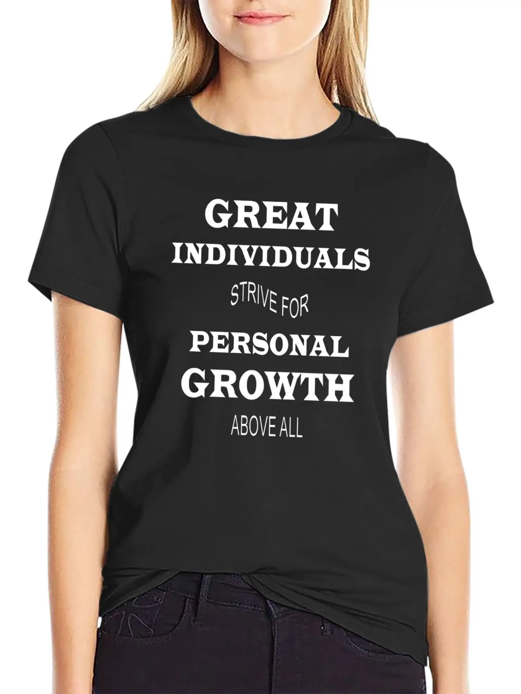 GREAT INDIVIDUAL, PERSONAL GROWTH DESIGN Classic Cotton Tee – Unisex Comfort For Any Season