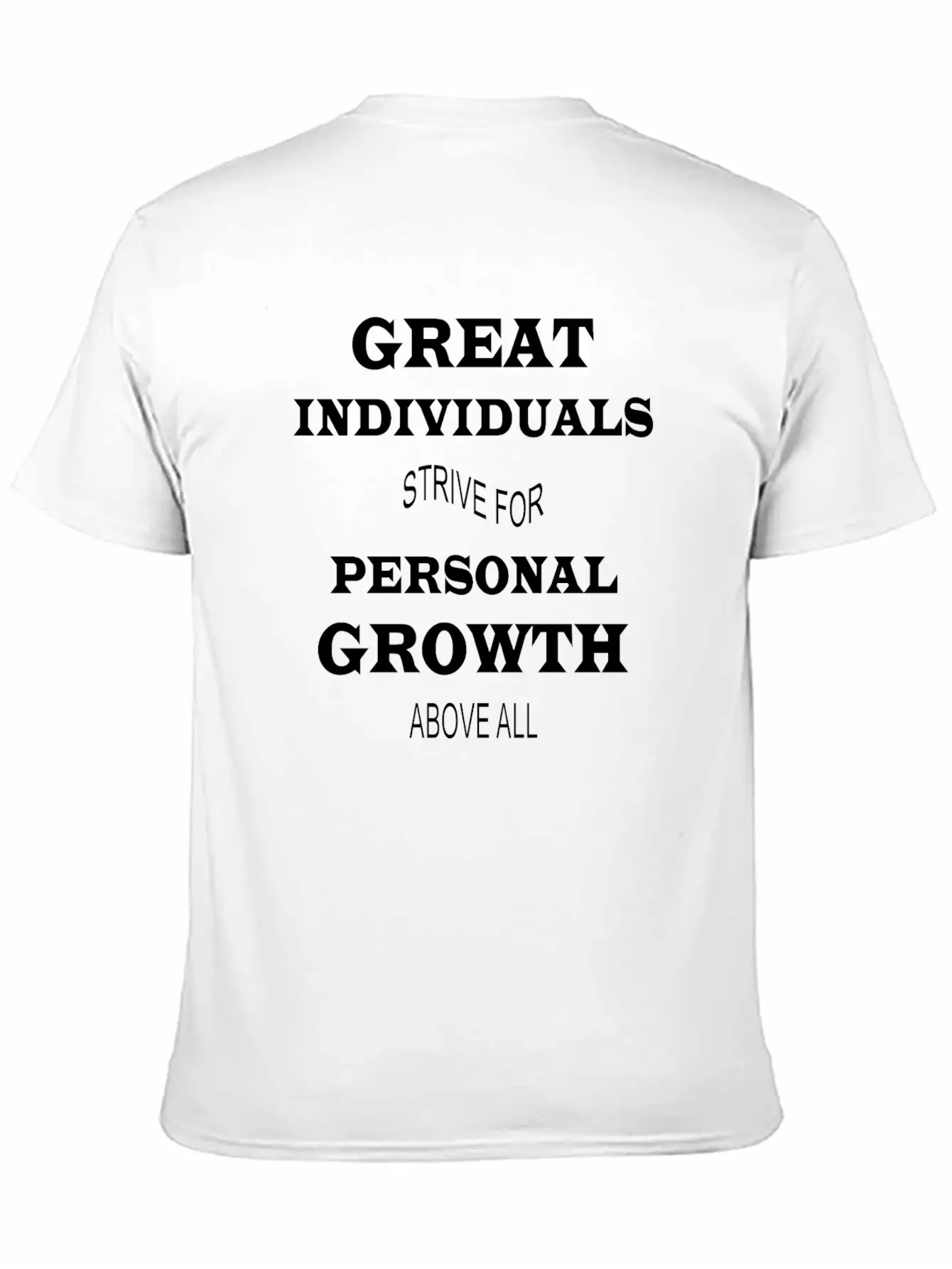 GREAT INDIVIDUAL, PERSONAL GROWTH DESIGN Classic Cotton Tee – Unisex Comfort For Any Season