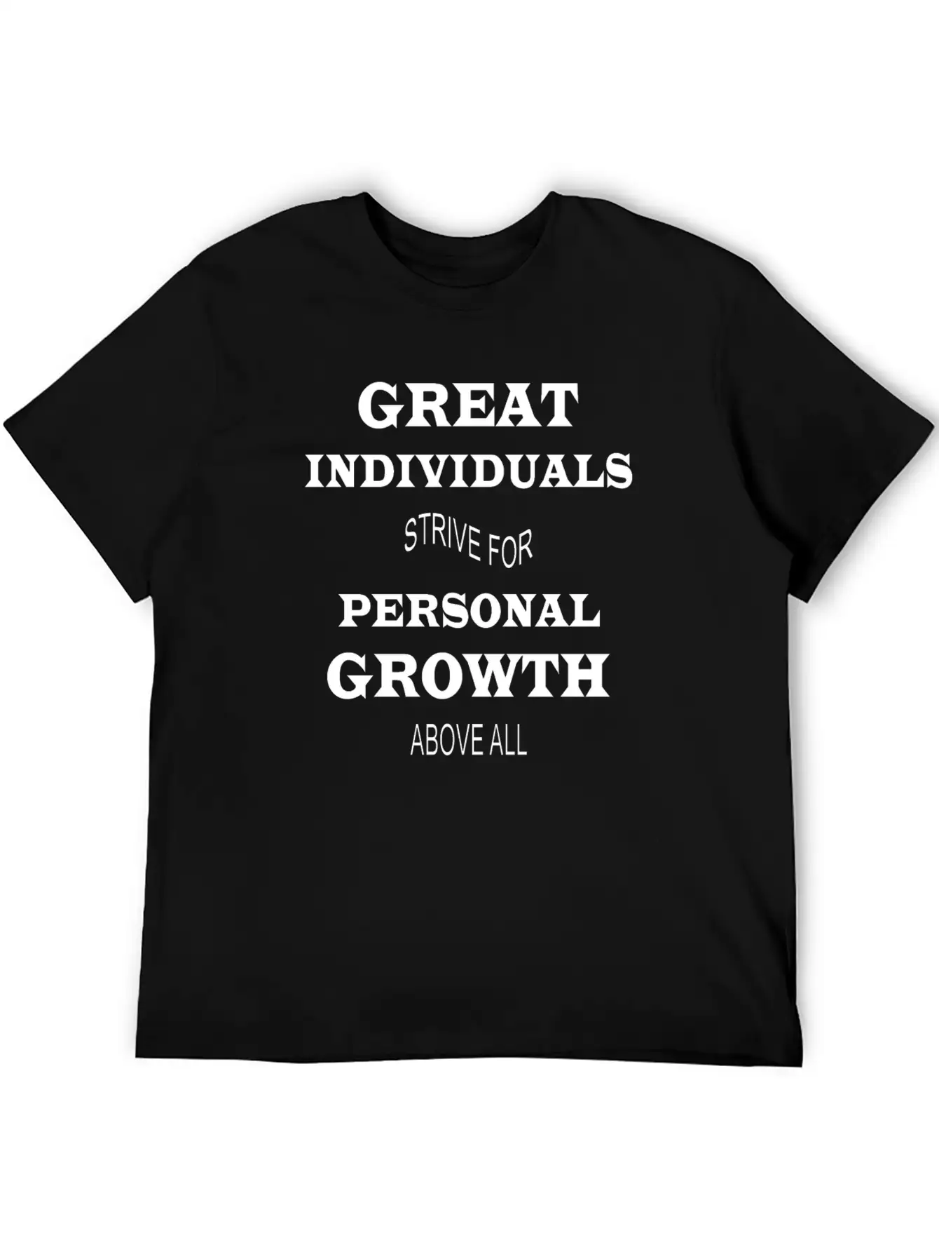 GREAT INDIVIDUAL, PERSONAL GROWTH DESIGN Classic Cotton Tee – Unisex Comfort For Any Season