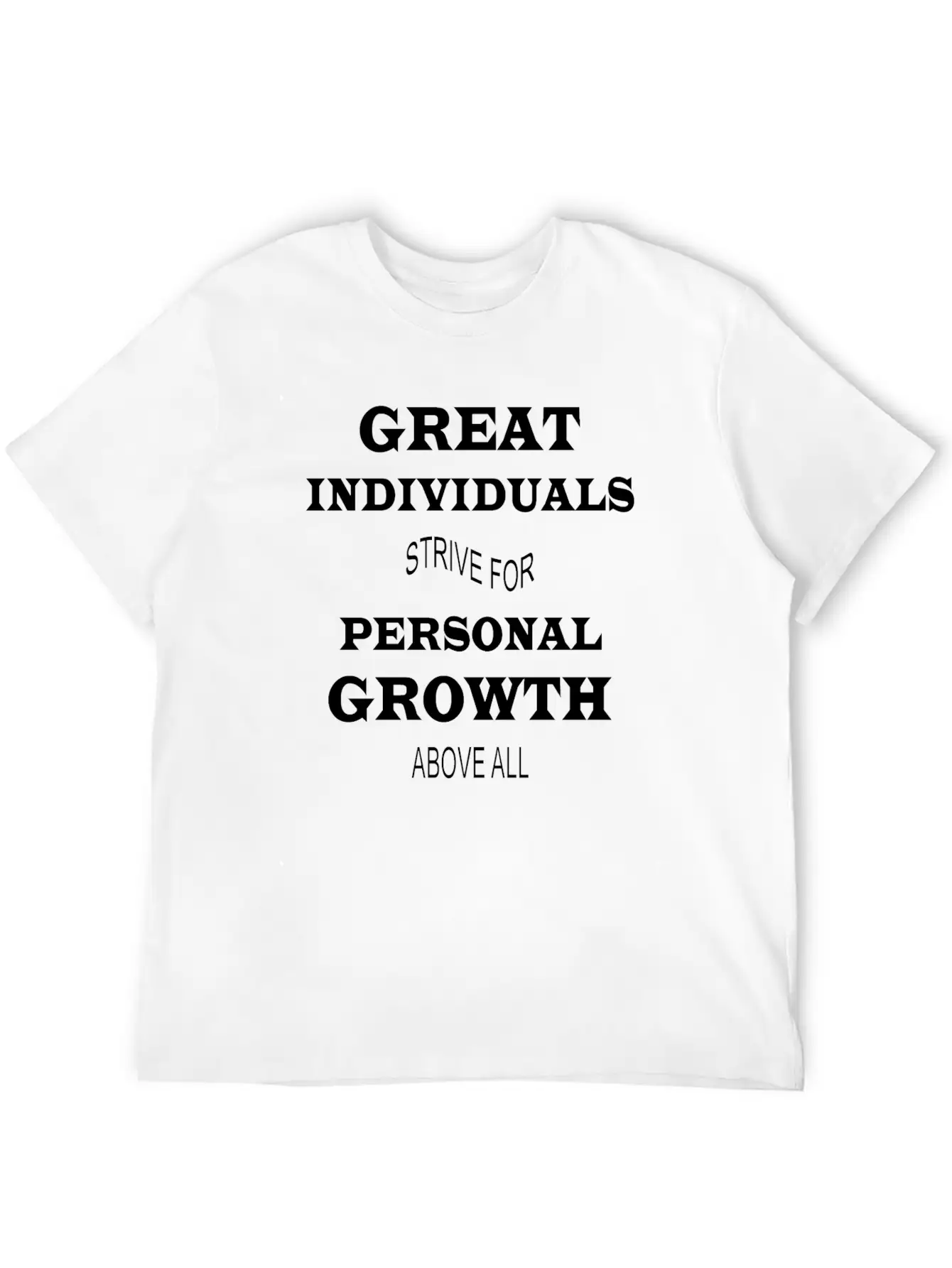 GREAT INDIVIDUAL, PERSONAL GROWTH DESIGN Classic Cotton Tee – Unisex Comfort For Any Season