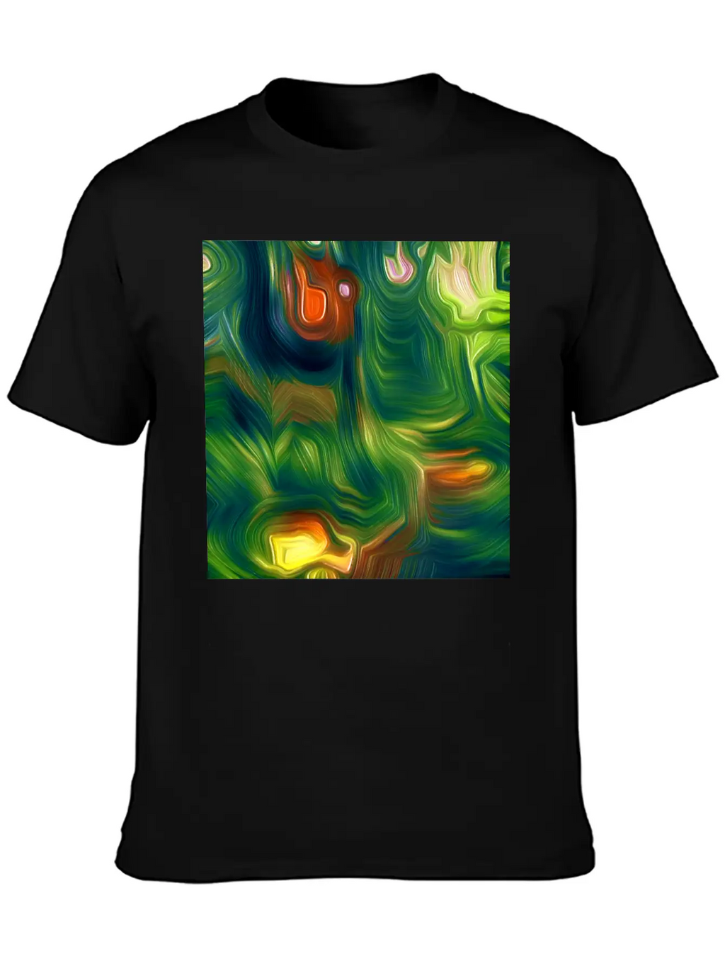 Great Moss Digital Art Abstract Painting Classic Cotton Tee – Unisex Comfort For Any Season