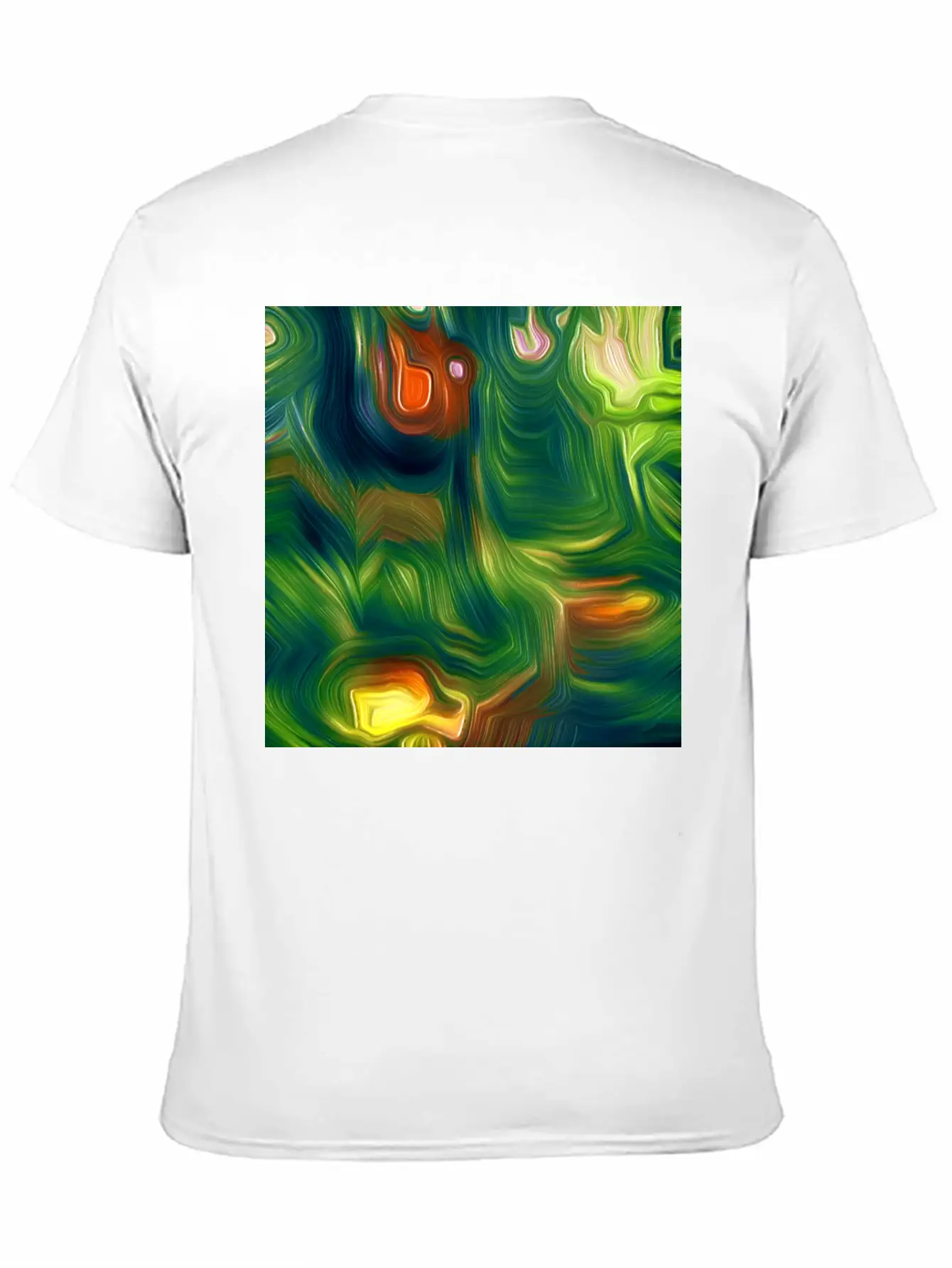 Great Moss Digital Art Abstract Painting Classic Cotton Tee – Unisex Comfort For Any Season