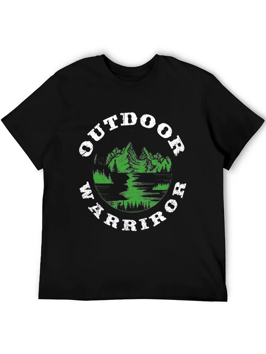 Great Nature Design Quote Outdoor Warrior Unisex Casual T-Shirt – Clean Design For Daily Comfort