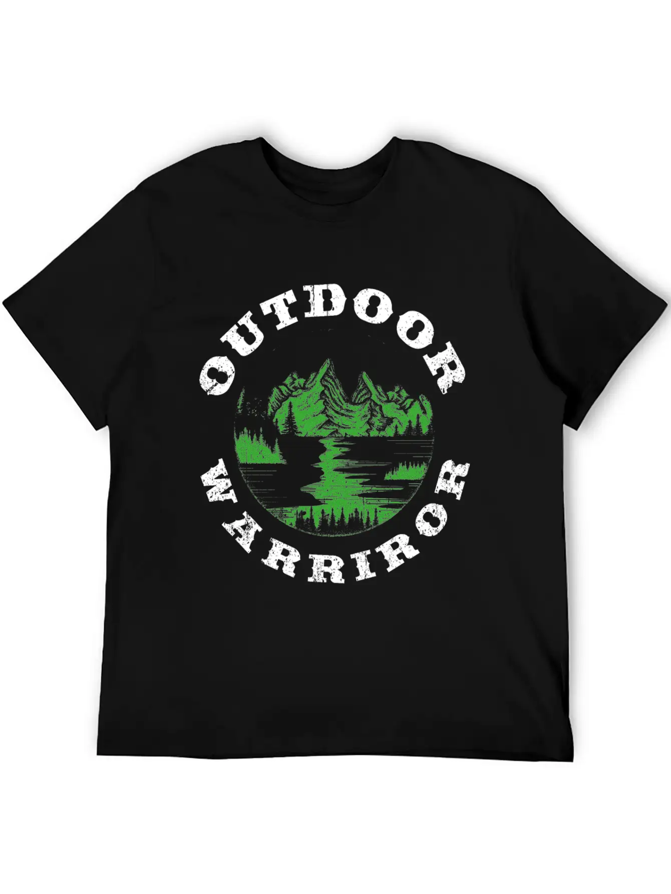 Great Nature Design Quote Outdoor Warrior Unisex Casual T-Shirt – Clean Design For Daily Comfort