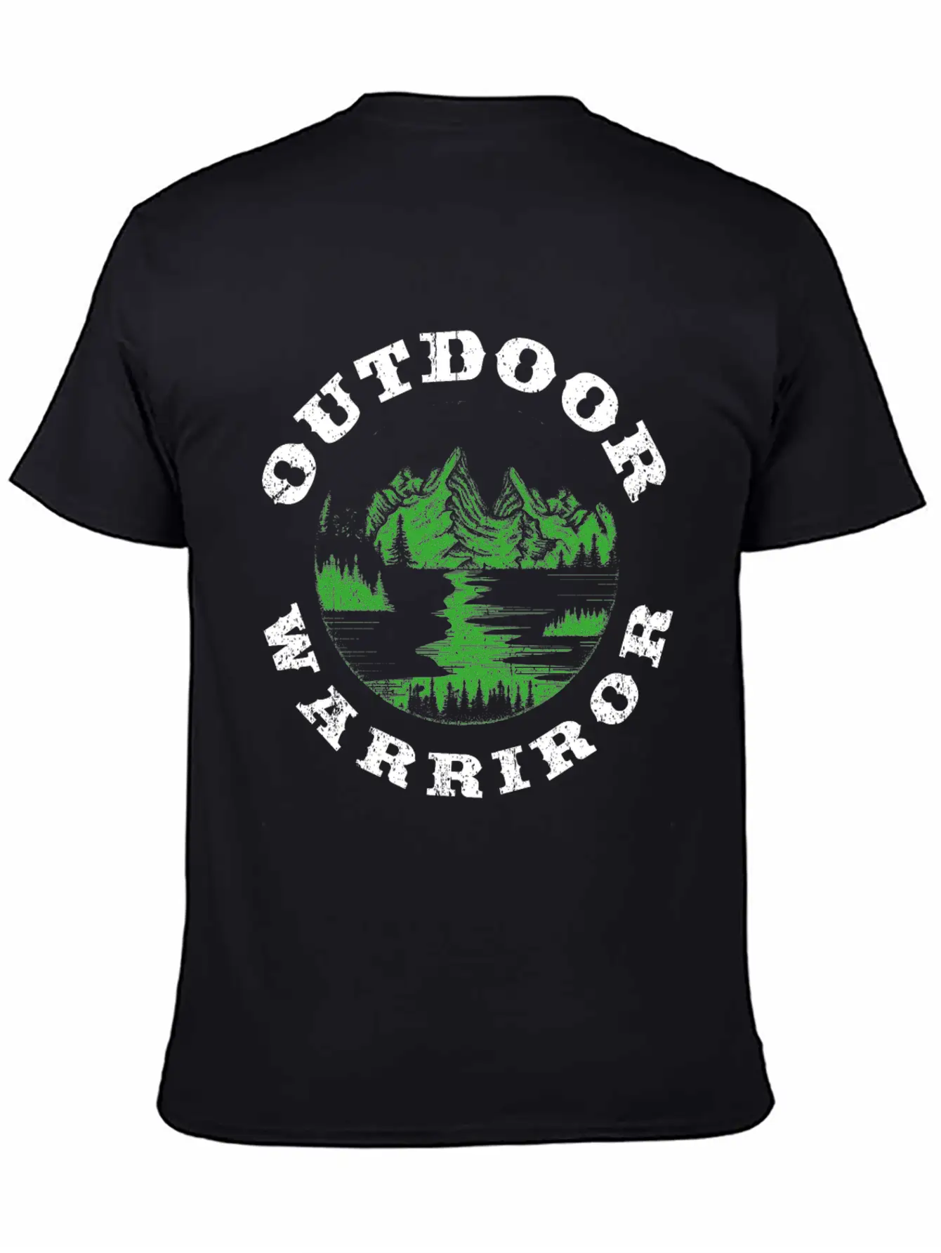Great Nature Design Quote Outdoor Warrior Unisex Casual T-Shirt – Clean Design For Daily Comfort