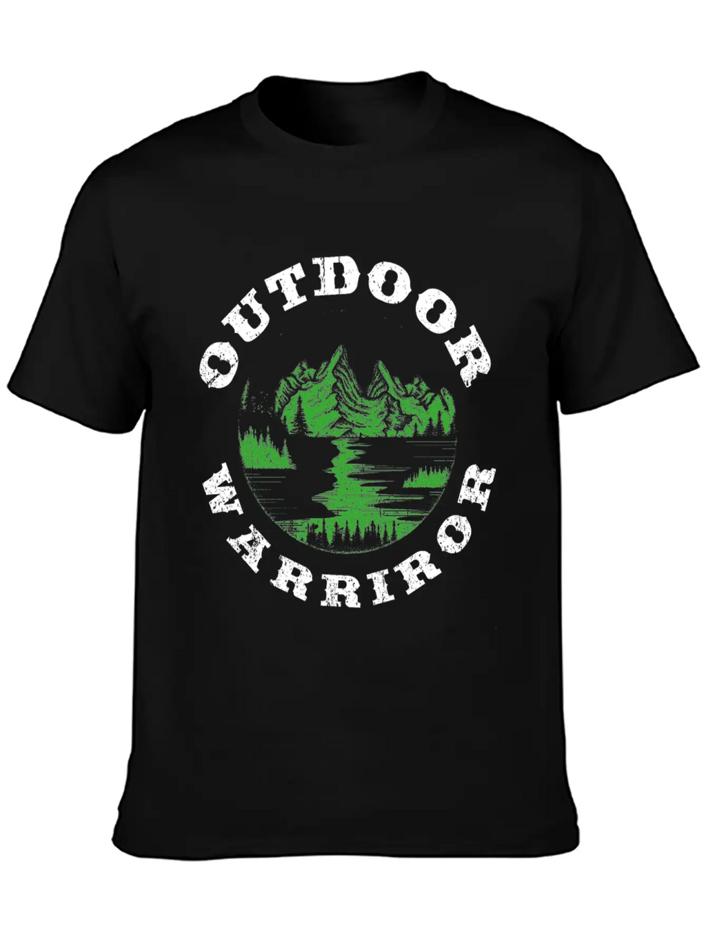 Great Nature Design Quote Outdoor Warrior Unisex Casual T-Shirt – Clean Design For Daily Comfort