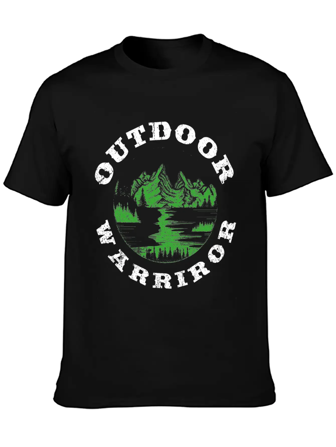 Great Nature Design Quote Outdoor Warrior Unisex Casual T-Shirt – Clean Design For Daily Comfort