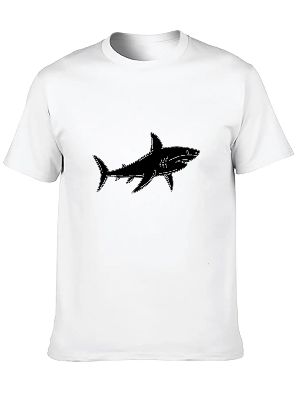 Great White Shark - Ocean Shark - Shark Lover Breathable Graphic T-Shirt – Perfect For Casual Days