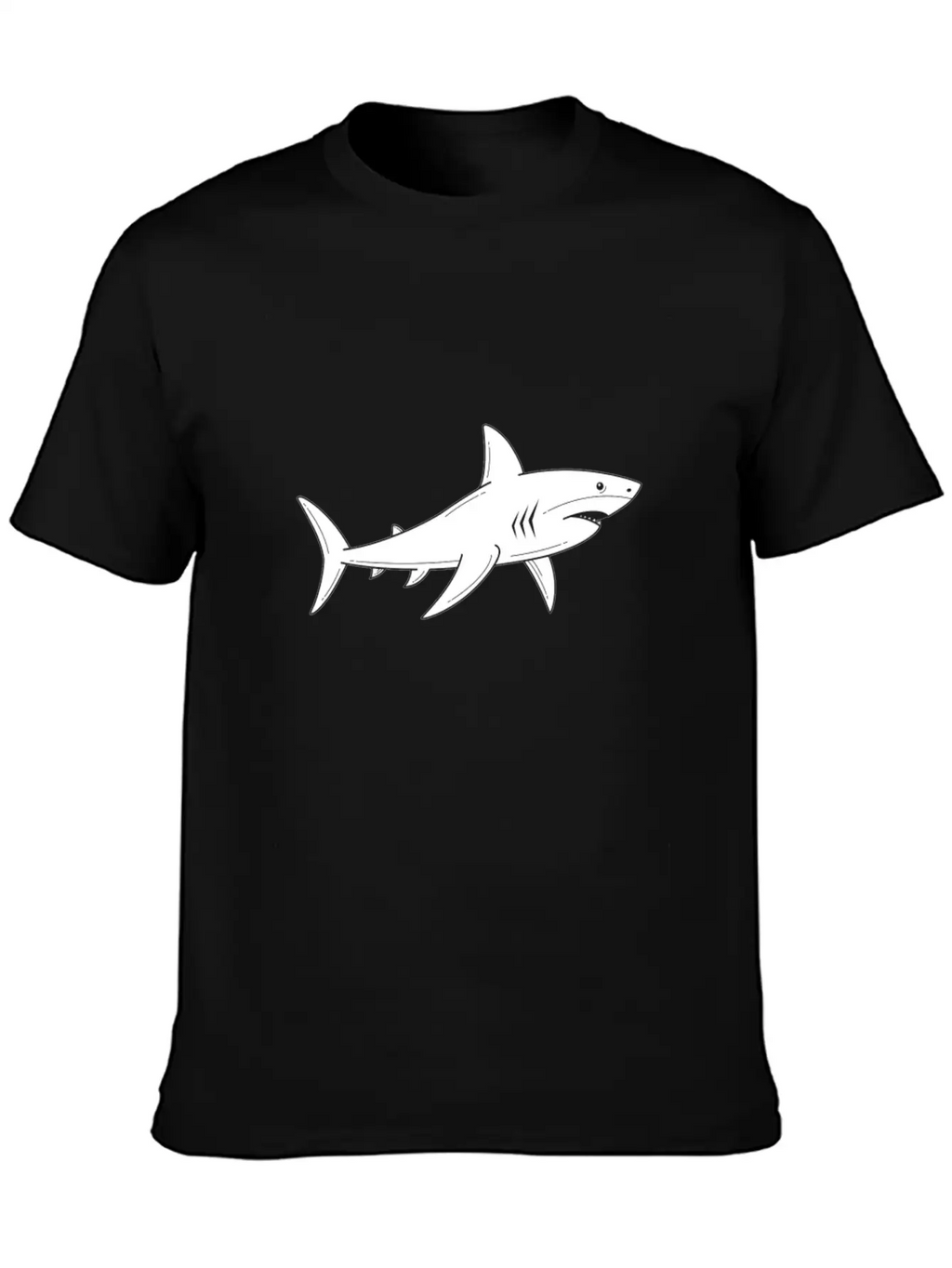 Great White Shark - Ocean Shark - Shark Lover Breathable Graphic T-Shirt – Perfect For Casual Days