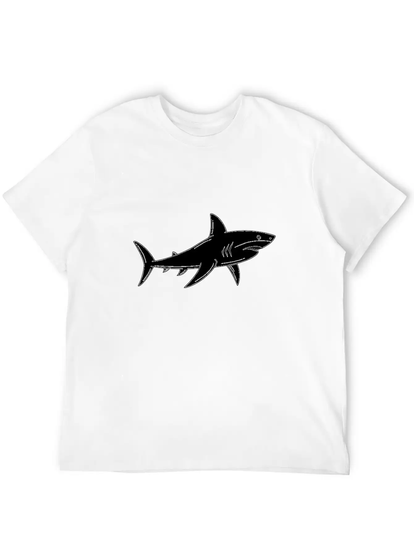 Great White Shark - Ocean Shark - Shark Lover Breathable Graphic T-Shirt – Perfect For Casual Days