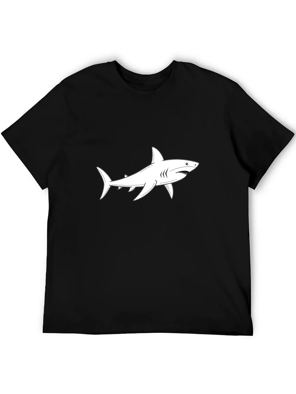 Great White Shark - Ocean Shark - Shark Lover Breathable Graphic T-Shirt – Perfect For Casual Days