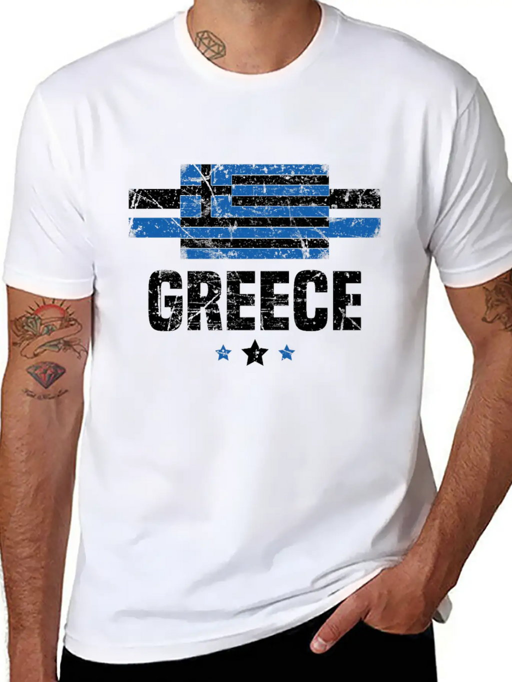 Greek Flag Greece Apparel Gift Relaxed Everyday Tee – Lightweight And Durable Cotton