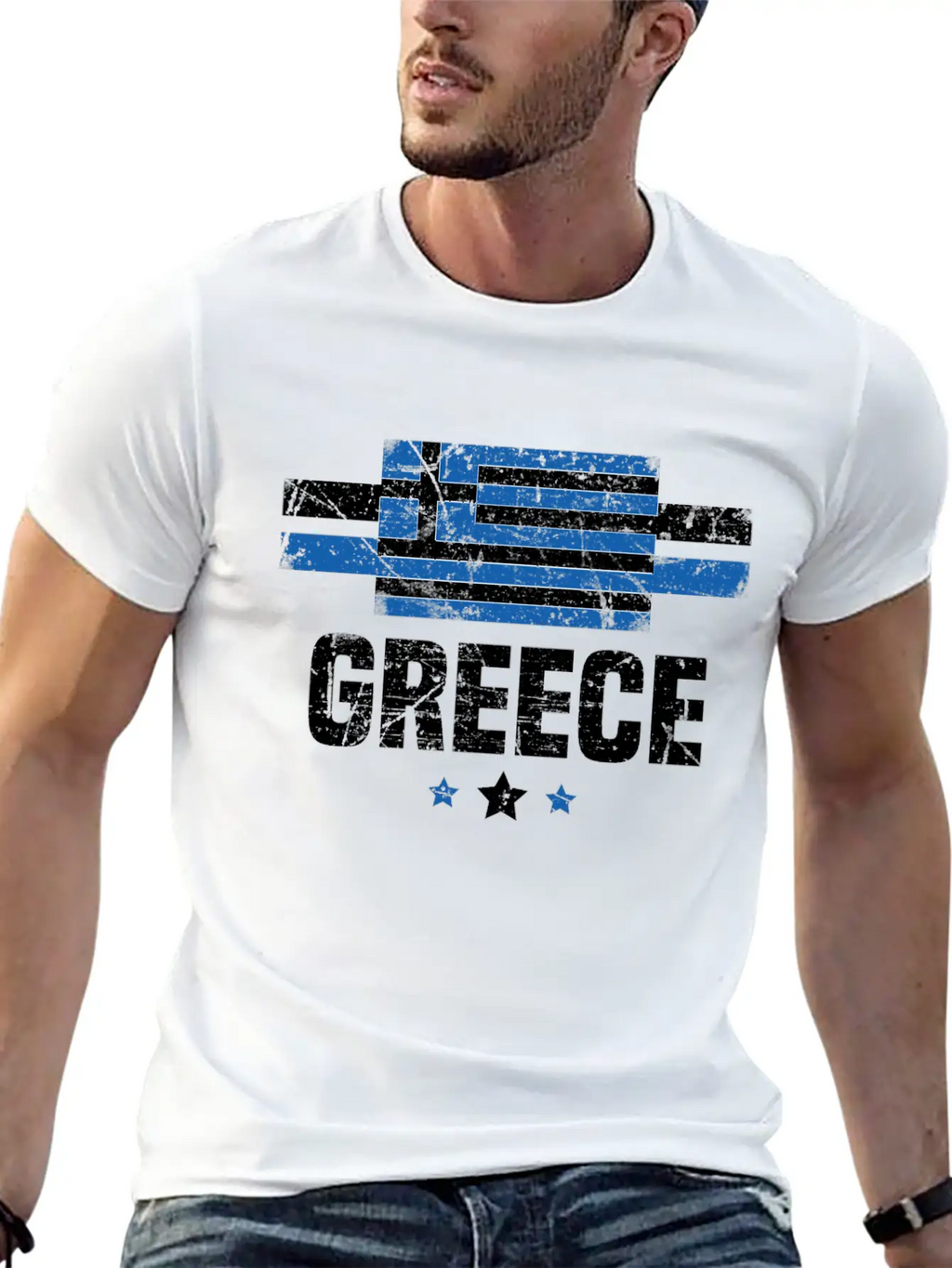 Greek Flag Greece Apparel Gift Relaxed Everyday Tee – Lightweight And Durable Cotton
