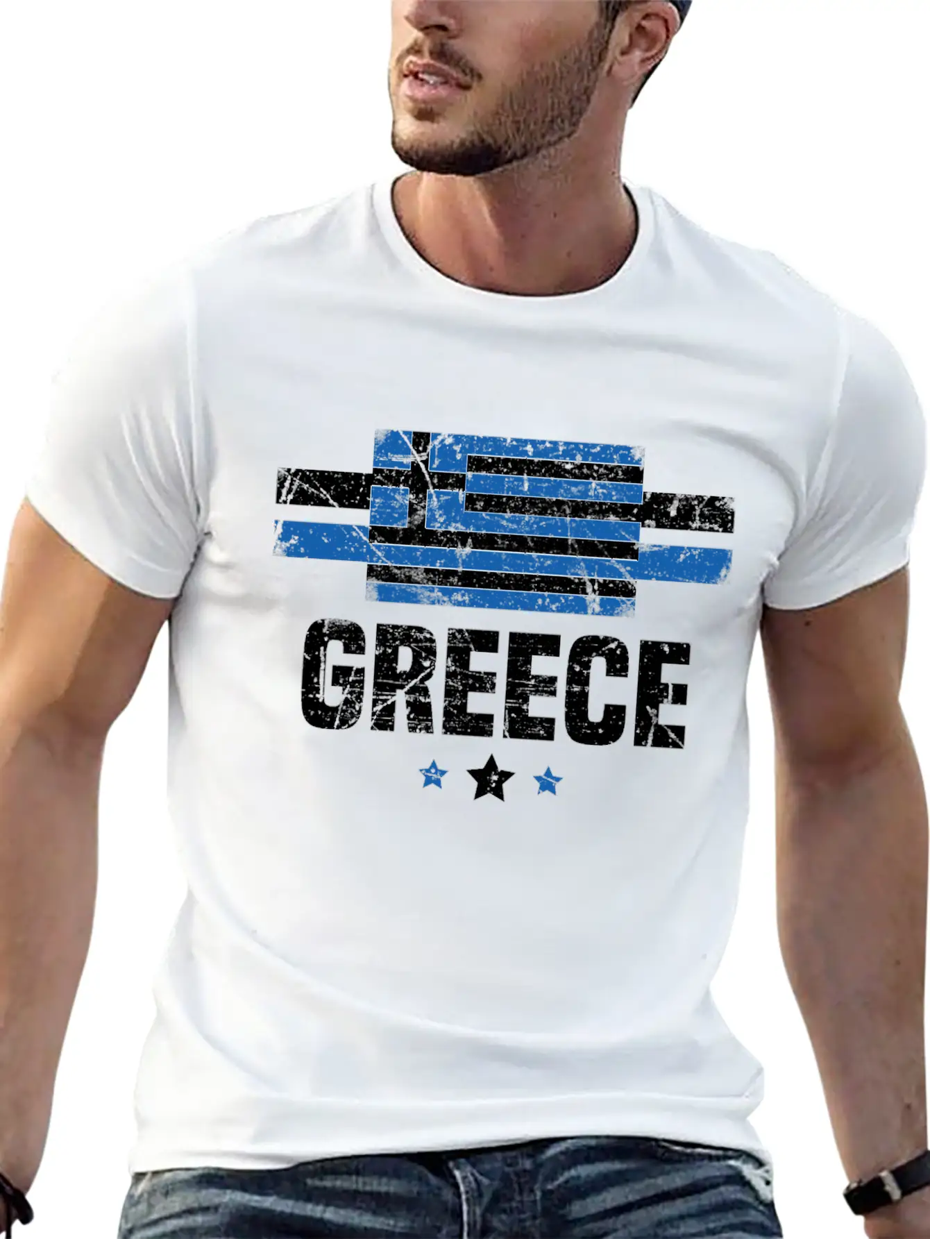 Greek Flag Greece Apparel Gift Relaxed Everyday Tee – Lightweight And Durable Cotton