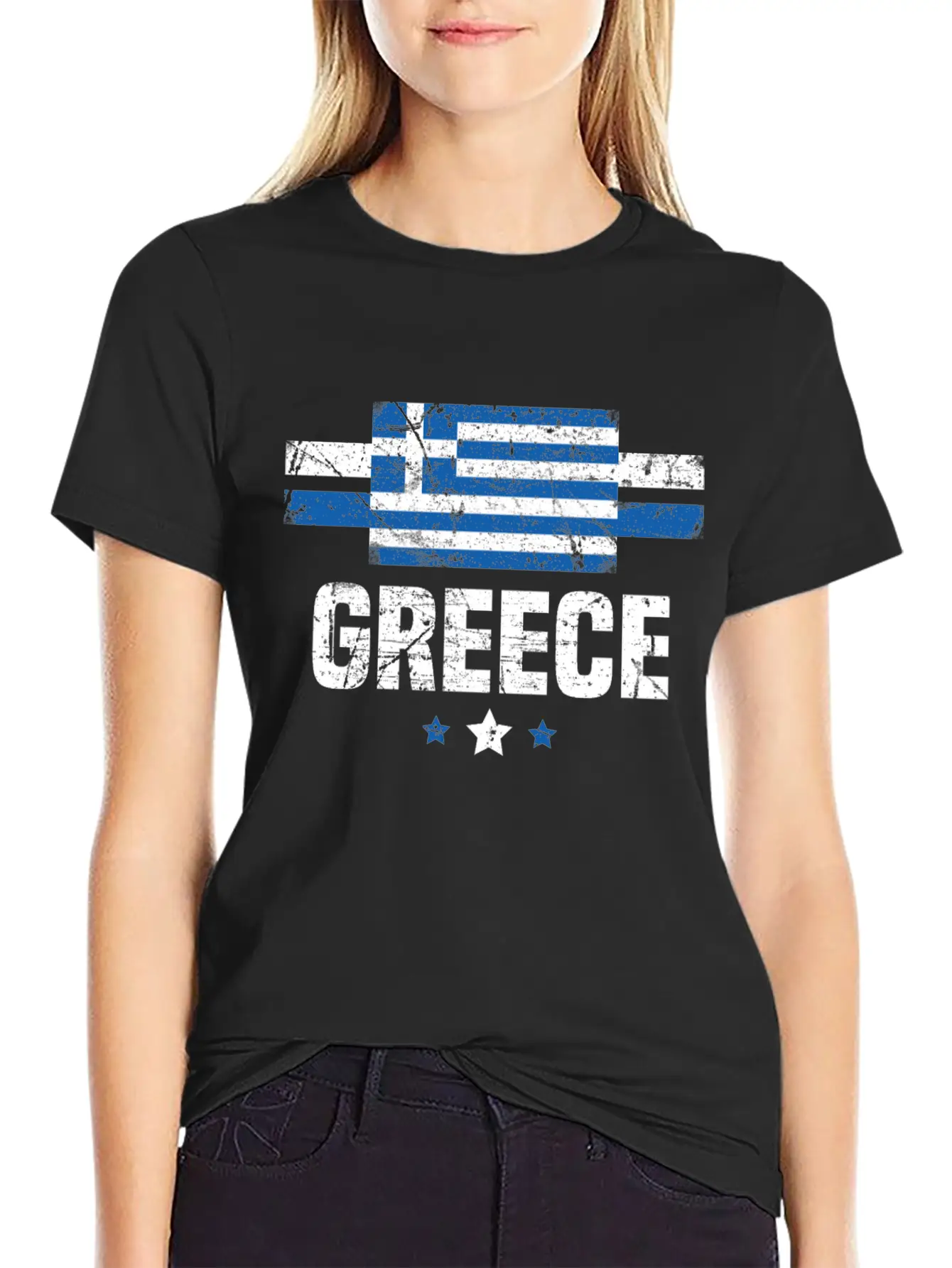 Greek Flag Greece Apparel Gift Relaxed Everyday Tee – Lightweight And Durable Cotton