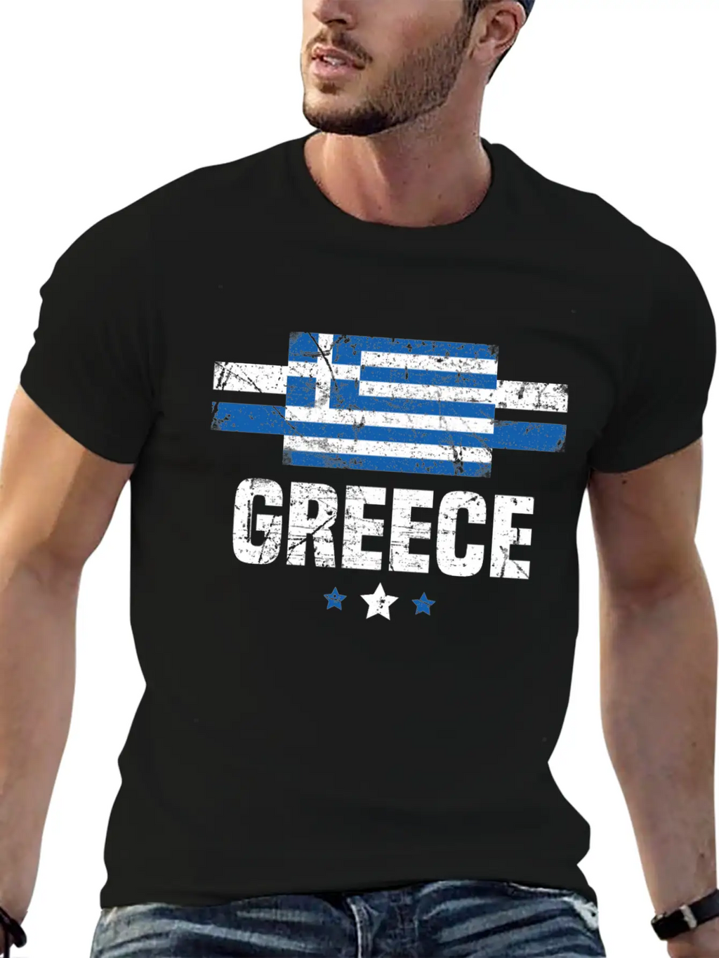 Greek Flag Greece Apparel Gift Relaxed Everyday Tee – Lightweight And Durable Cotton