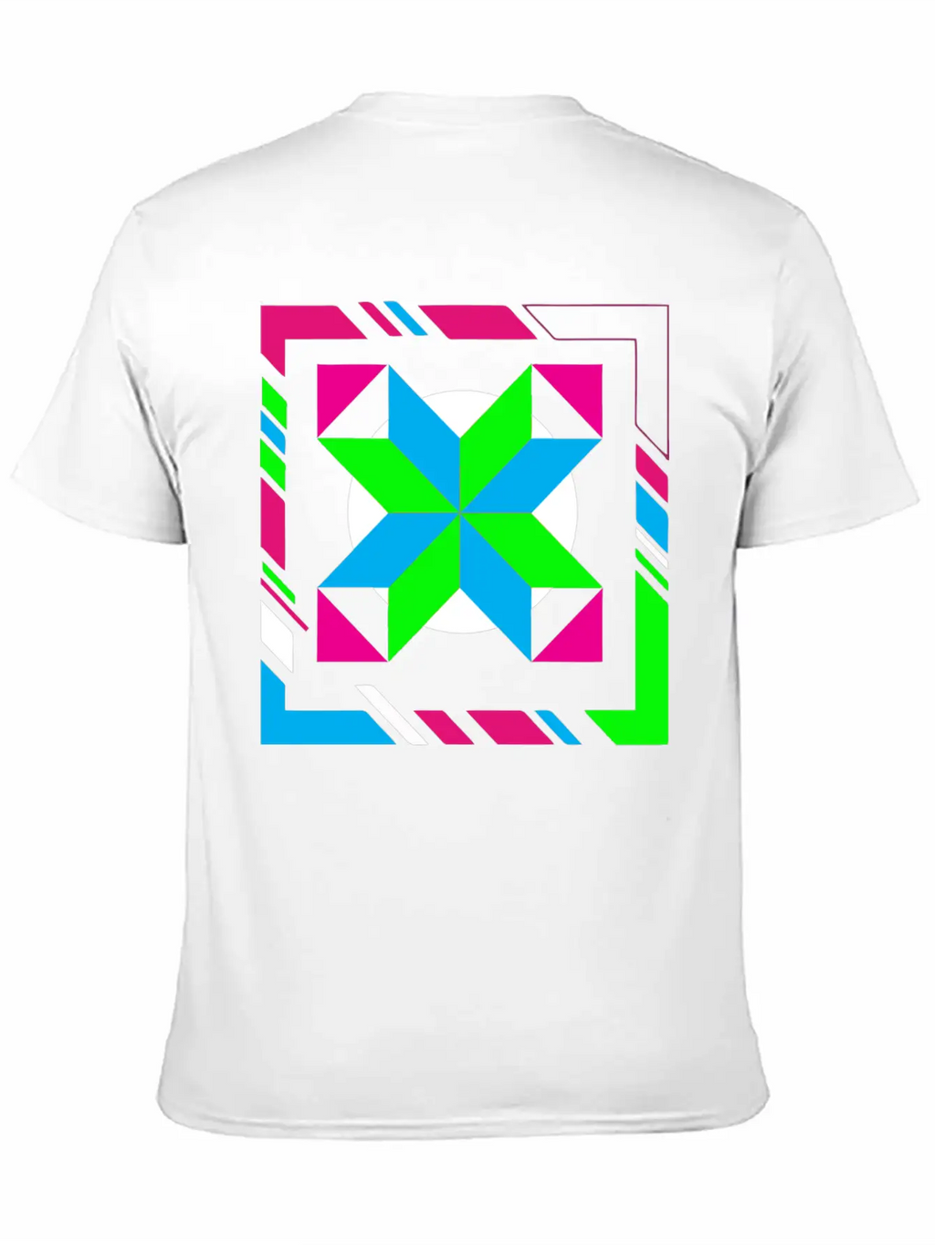 Green And Blue Abstract Art Timeless Short Sleeve Tee – Comfy And Minimalist Design