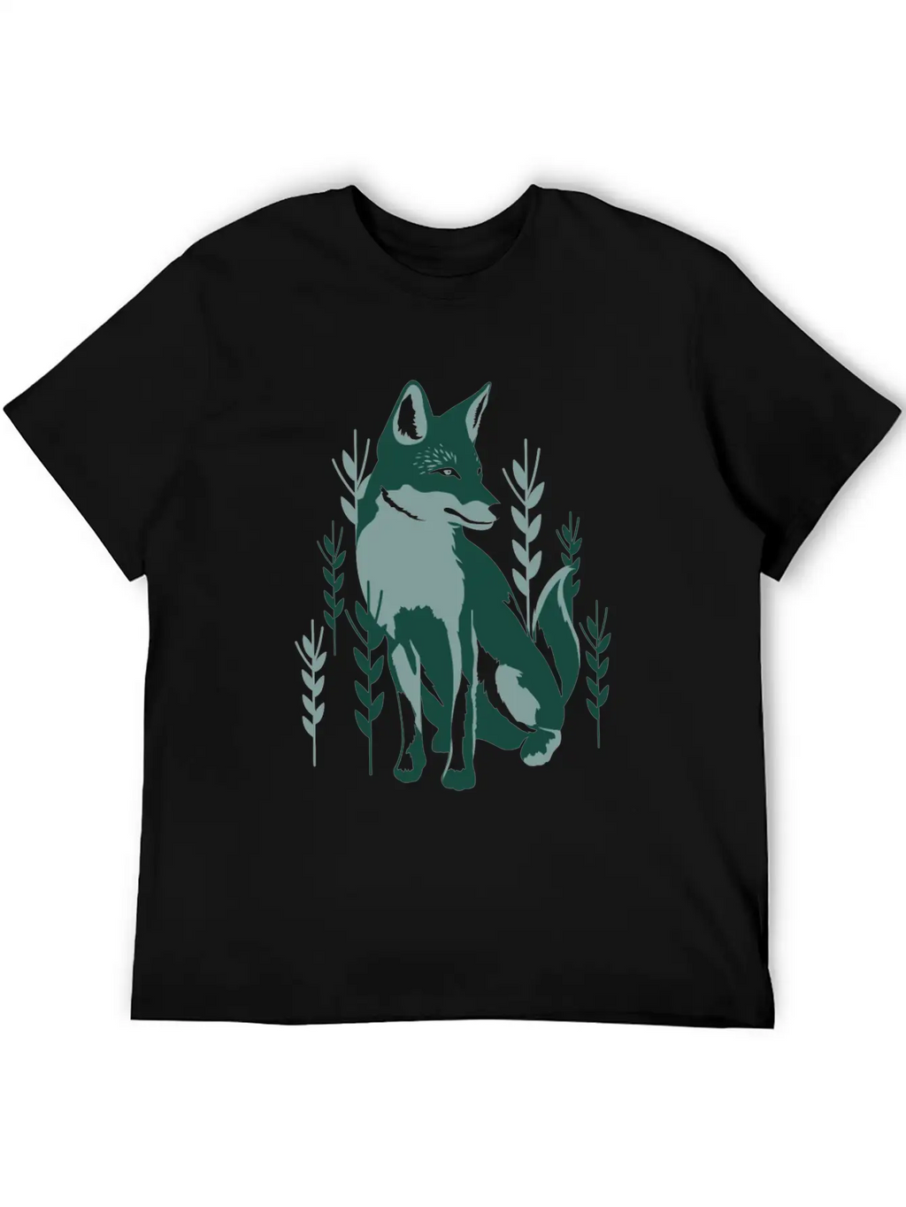 Green Fox Unisex Casual T-Shirt – Clean Design For Daily Comfort