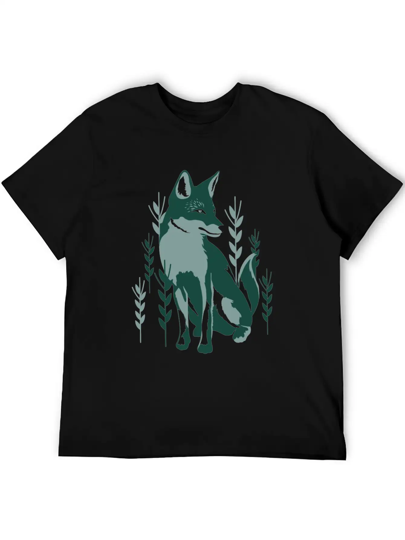 Green Fox Unisex Casual T-Shirt – Clean Design For Daily Comfort