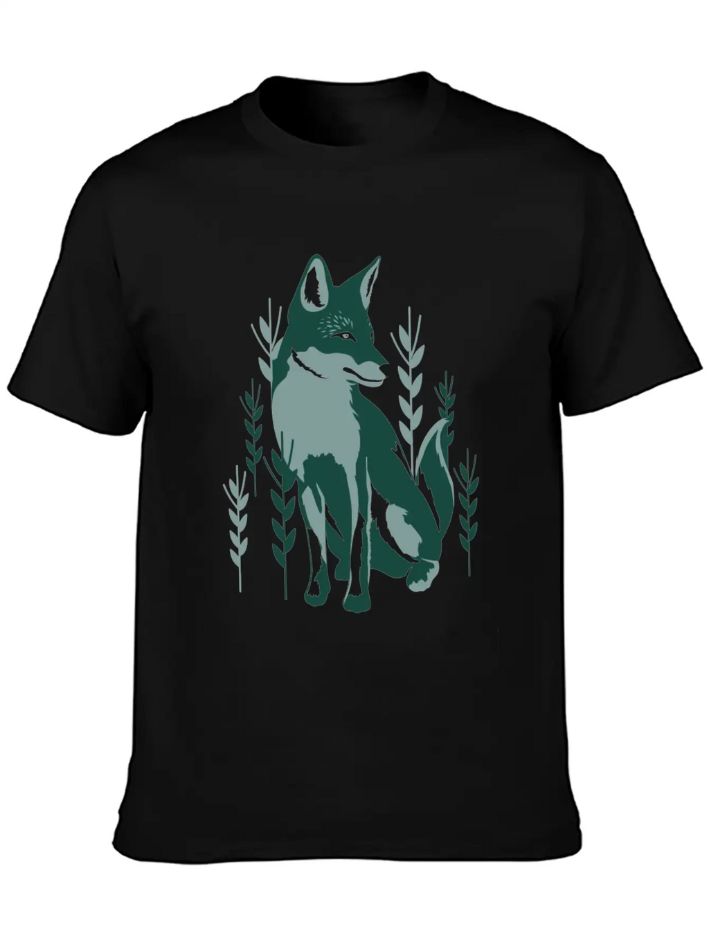 Green Fox Unisex Casual T-Shirt – Clean Design For Daily Comfort