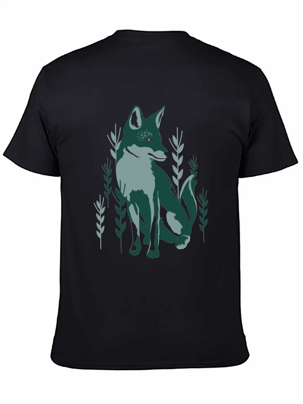 Green Fox Unisex Casual T-Shirt – Clean Design For Daily Comfort