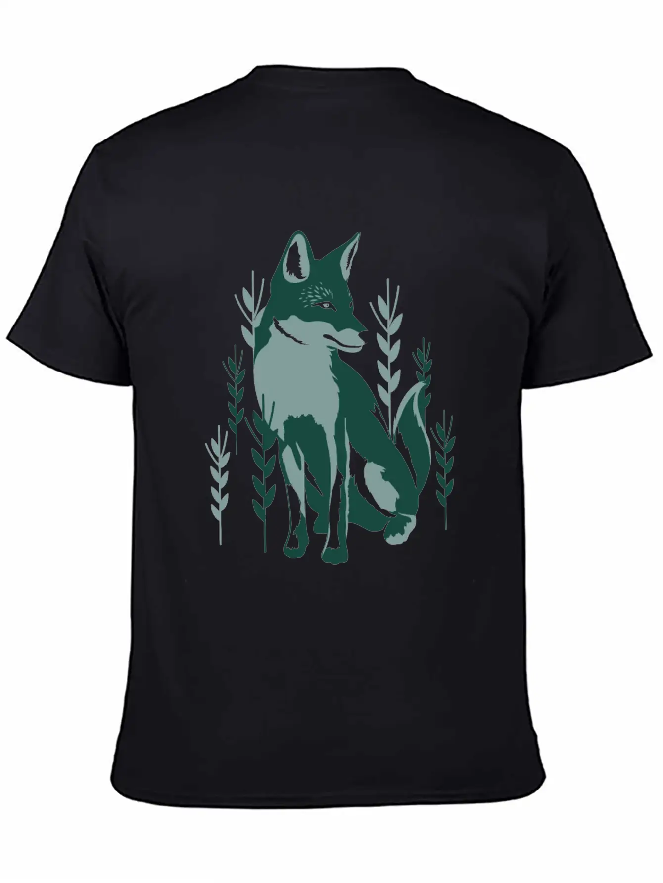 Green Fox Unisex Casual T-Shirt – Clean Design For Daily Comfort