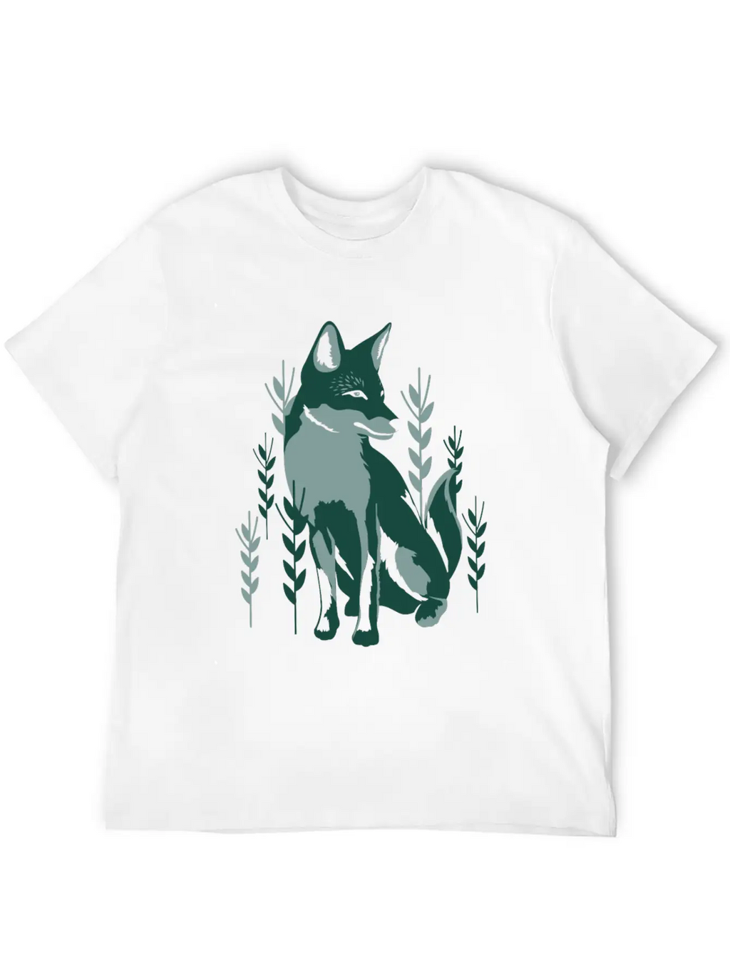 Green Fox Unisex Casual T-Shirt – Clean Design For Daily Comfort