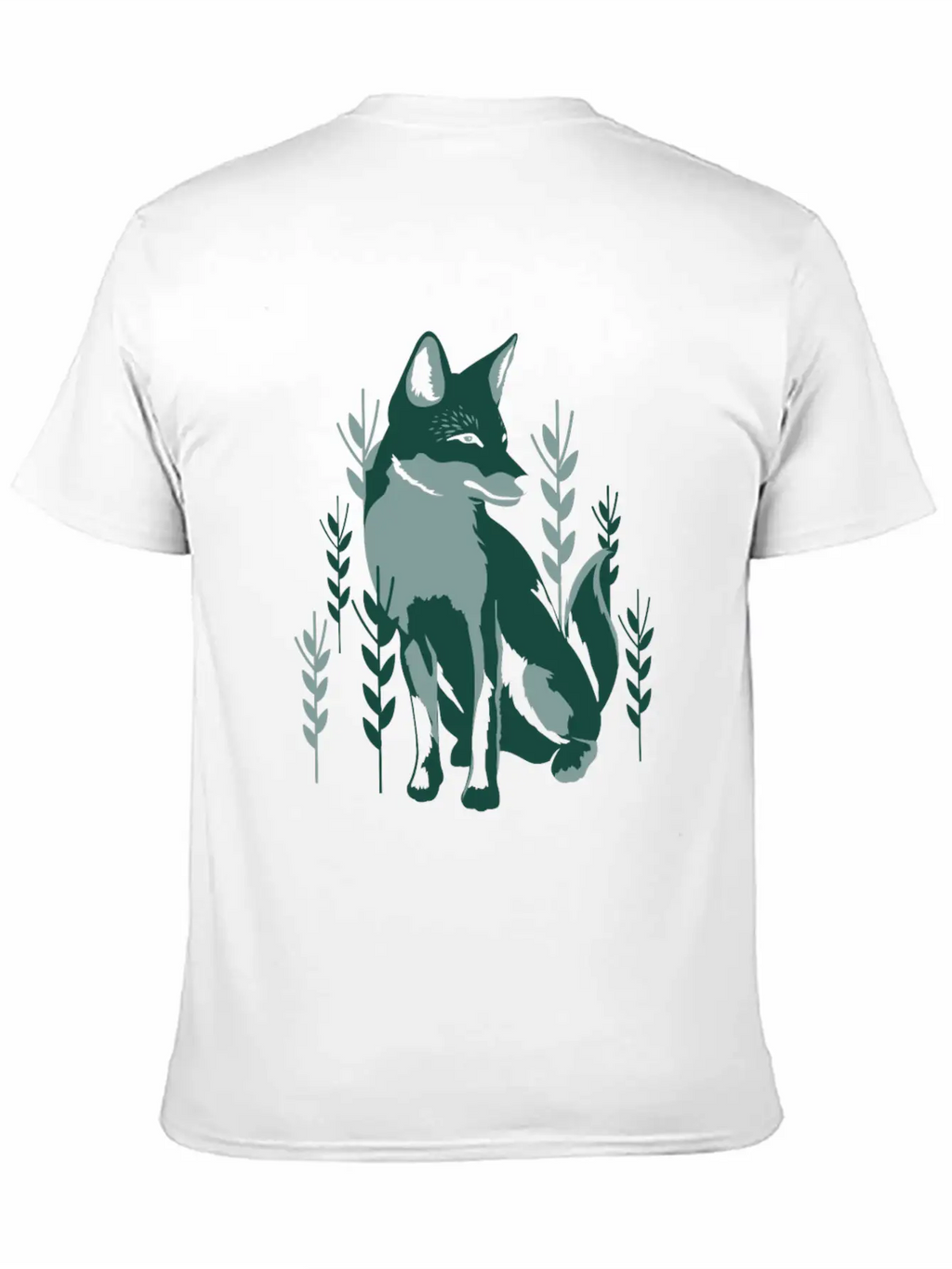 Green Fox Unisex Casual T-Shirt – Clean Design For Daily Comfort