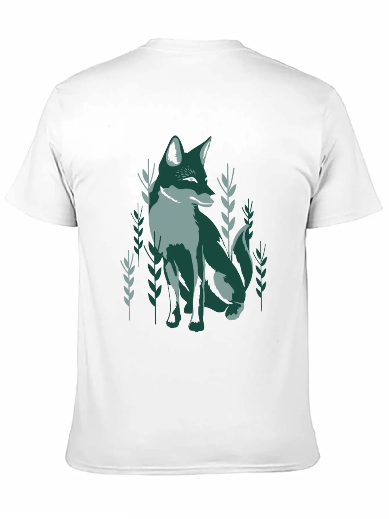 Green Fox Unisex Casual T-Shirt – Clean Design For Daily Comfort