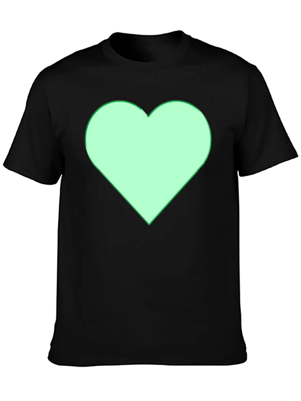 Green Heart. Relaxed Everyday Tee – Lightweight And Durable Cotton