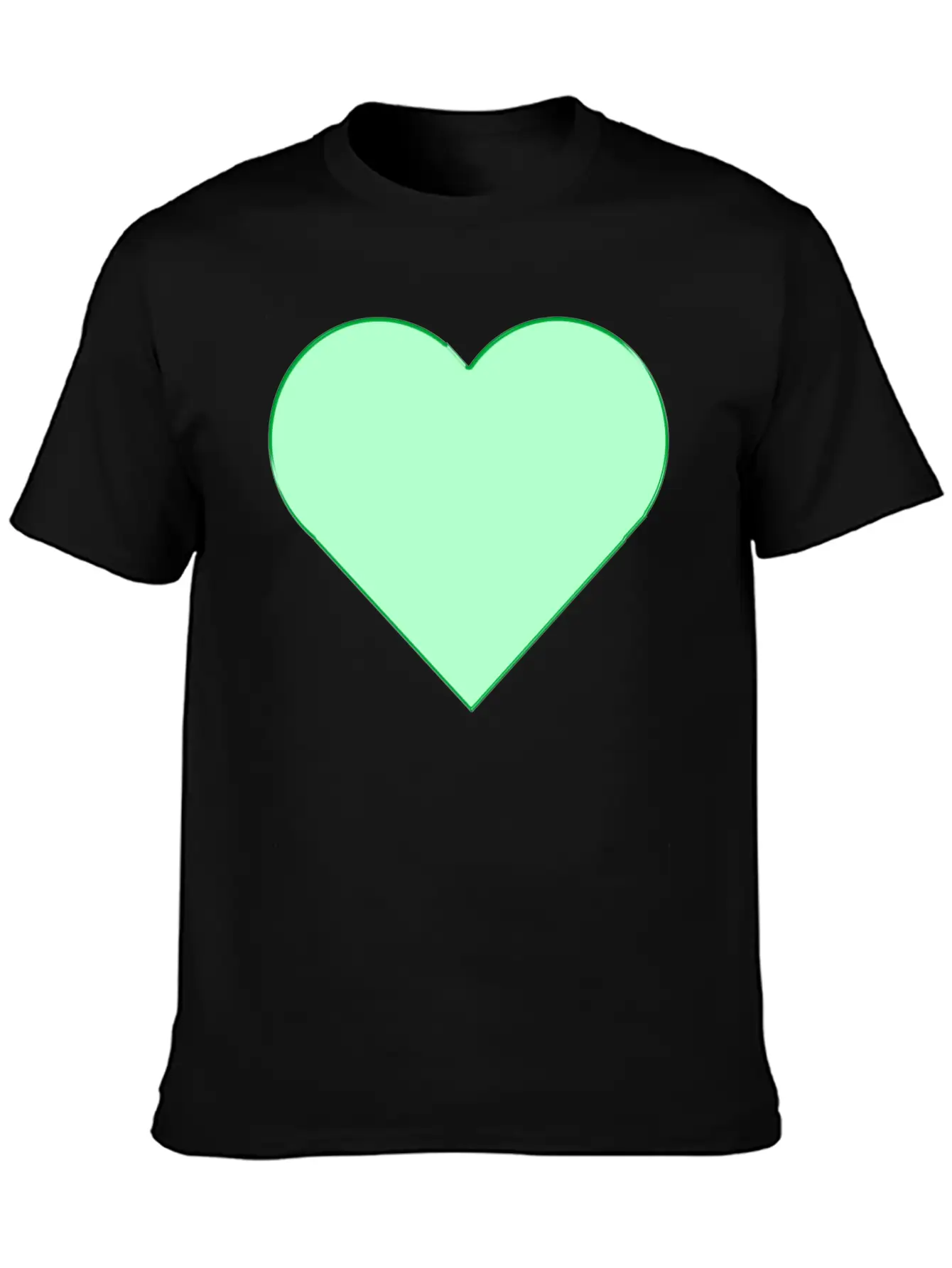 Green Heart. Relaxed Everyday Tee – Lightweight And Durable Cotton