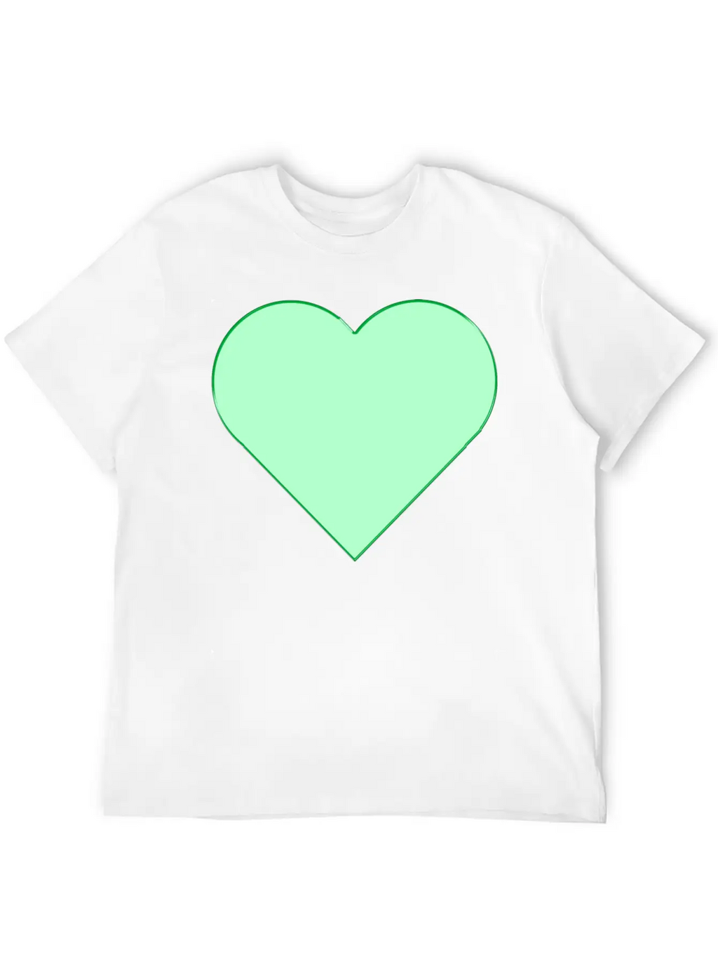 Green Heart. Relaxed Everyday Tee – Lightweight And Durable Cotton