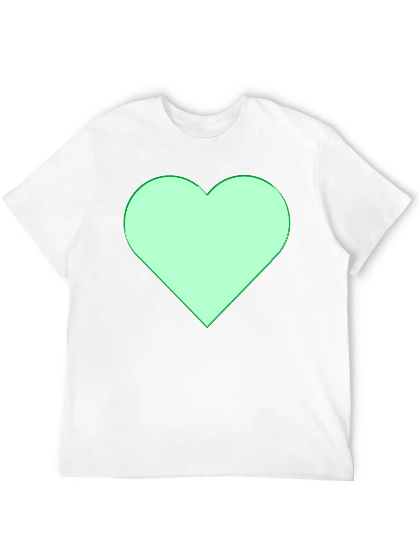 Green Heart. Relaxed Everyday Tee – Lightweight And Durable Cotton