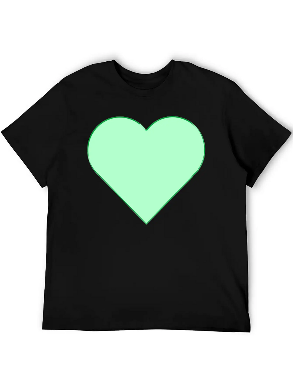 Green Heart. Relaxed Everyday Tee – Lightweight And Durable Cotton
