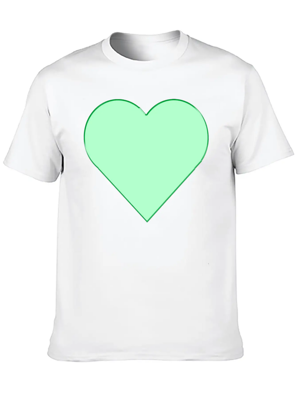 Green Heart. Relaxed Everyday Tee – Lightweight And Durable Cotton