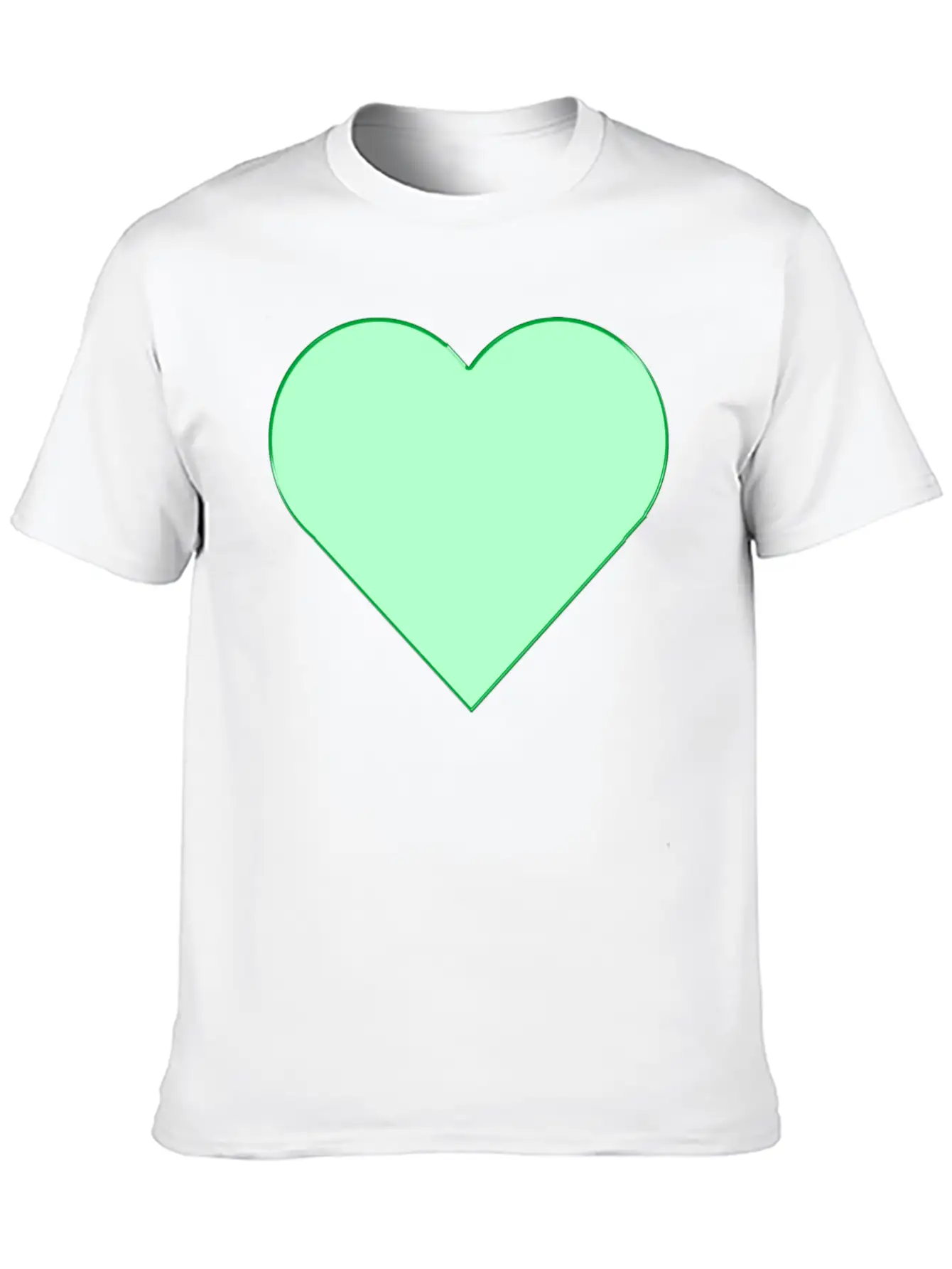 Green Heart. Relaxed Everyday Tee – Lightweight And Durable Cotton