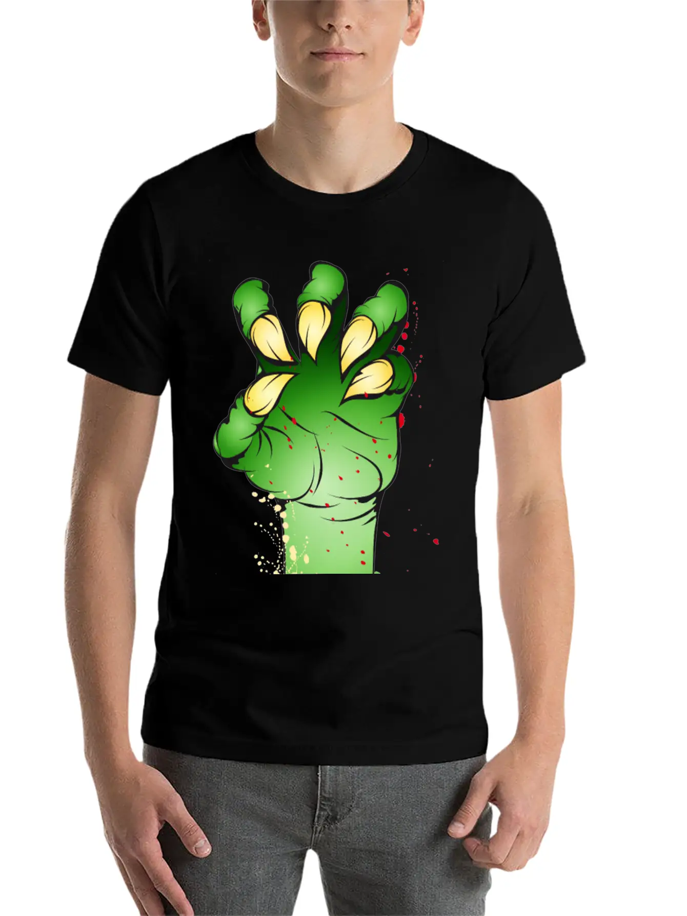 Green Monster Claw With Pointy Fingernails Classic Cotton Tee – Unisex Comfort For Any Season