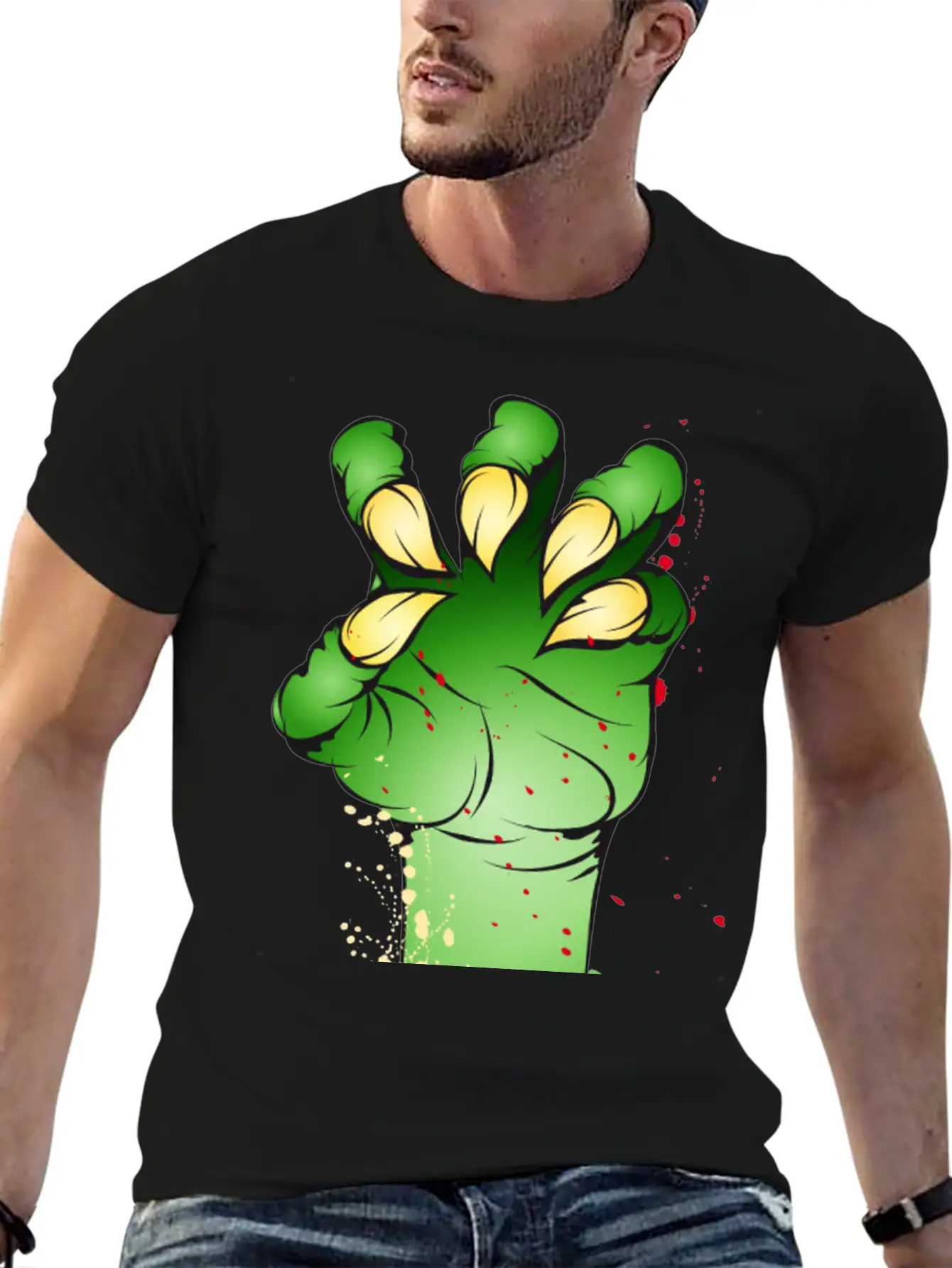 Green Monster Claw With Pointy Fingernails Classic Cotton Tee – Unisex Comfort For Any Season