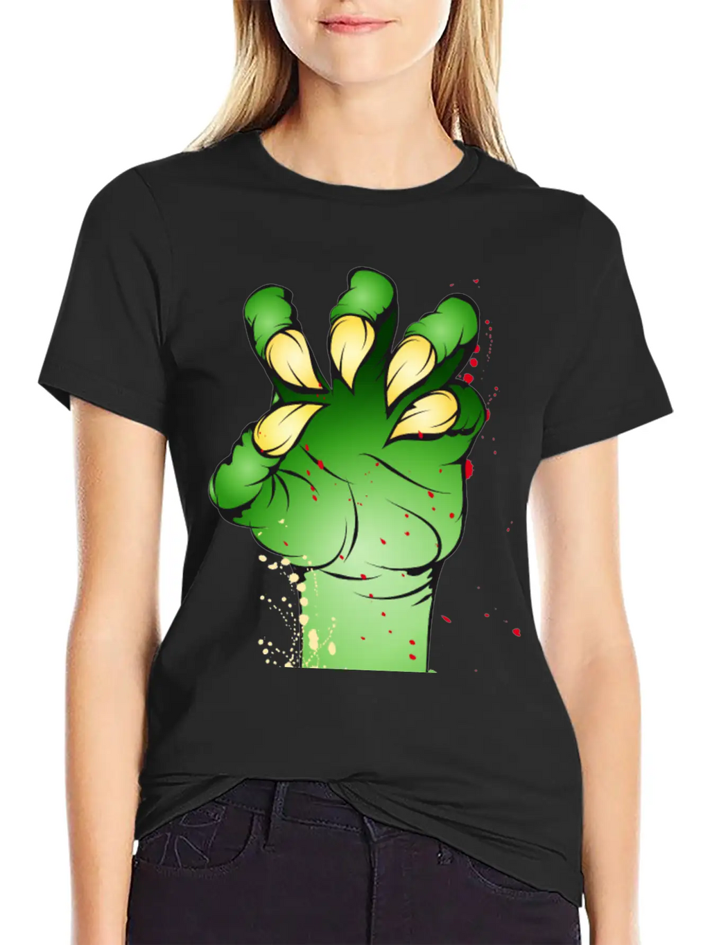 Green Monster Claw With Pointy Fingernails Classic Cotton Tee – Unisex Comfort For Any Season