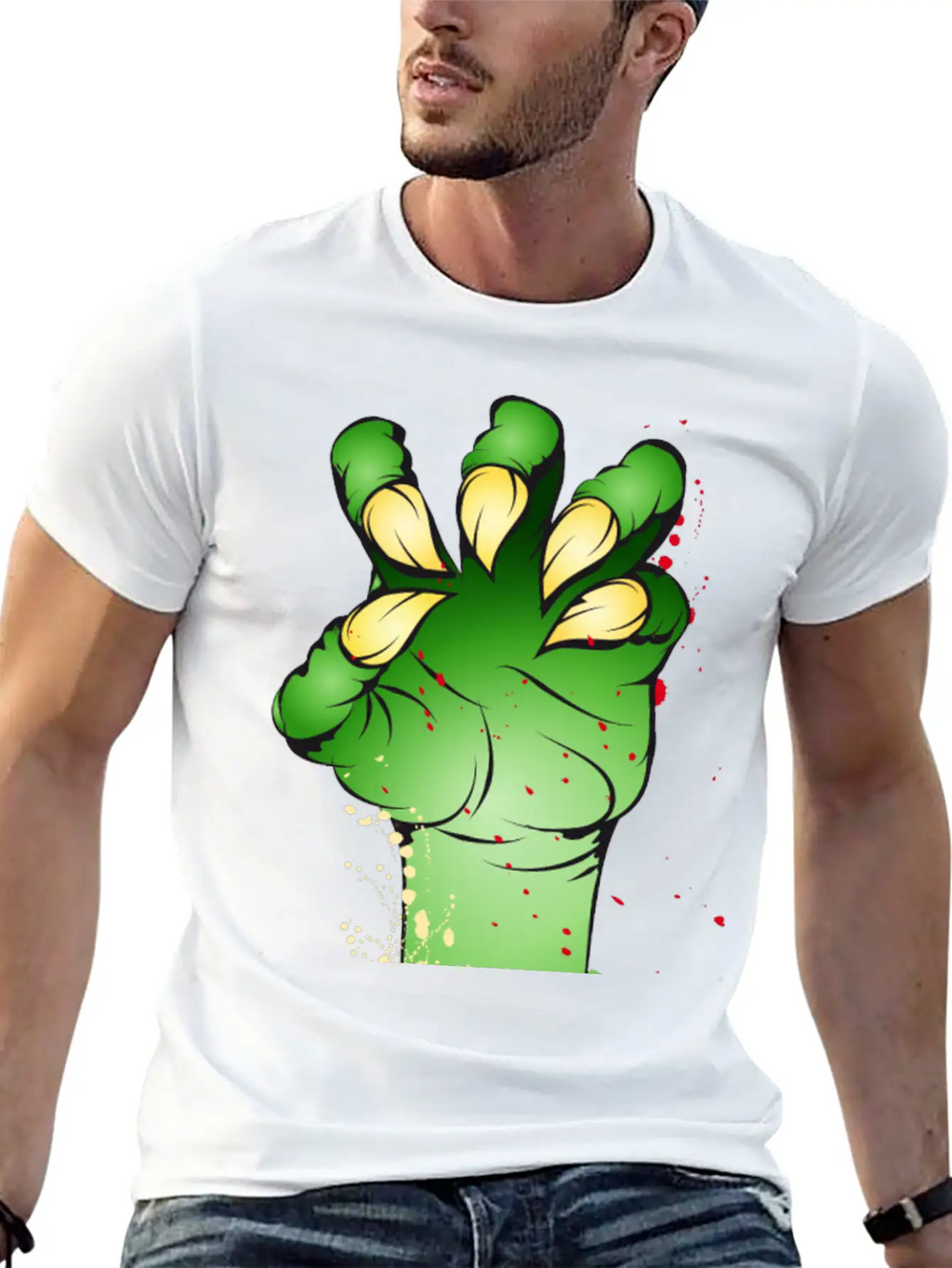 Green Monster Claw With Pointy Fingernails Classic Cotton Tee – Unisex Comfort For Any Season